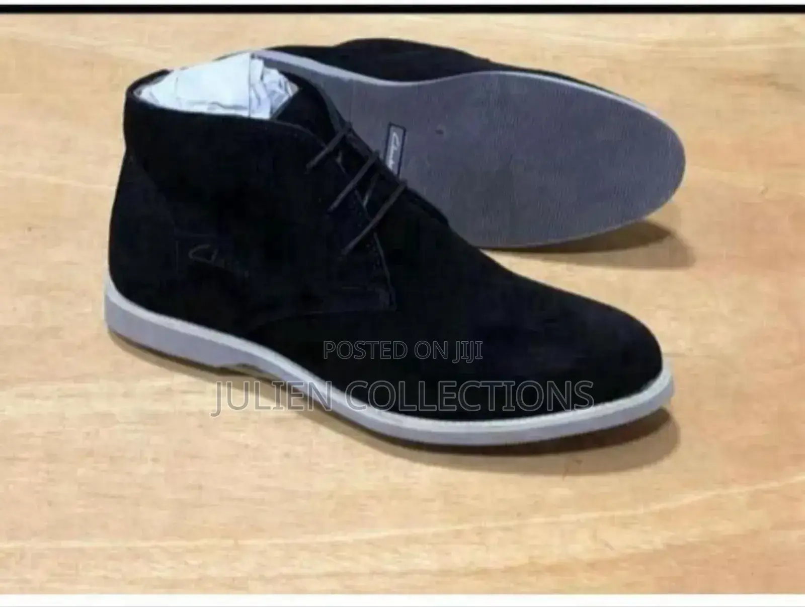 Original Clarks Desert Long Black Suede