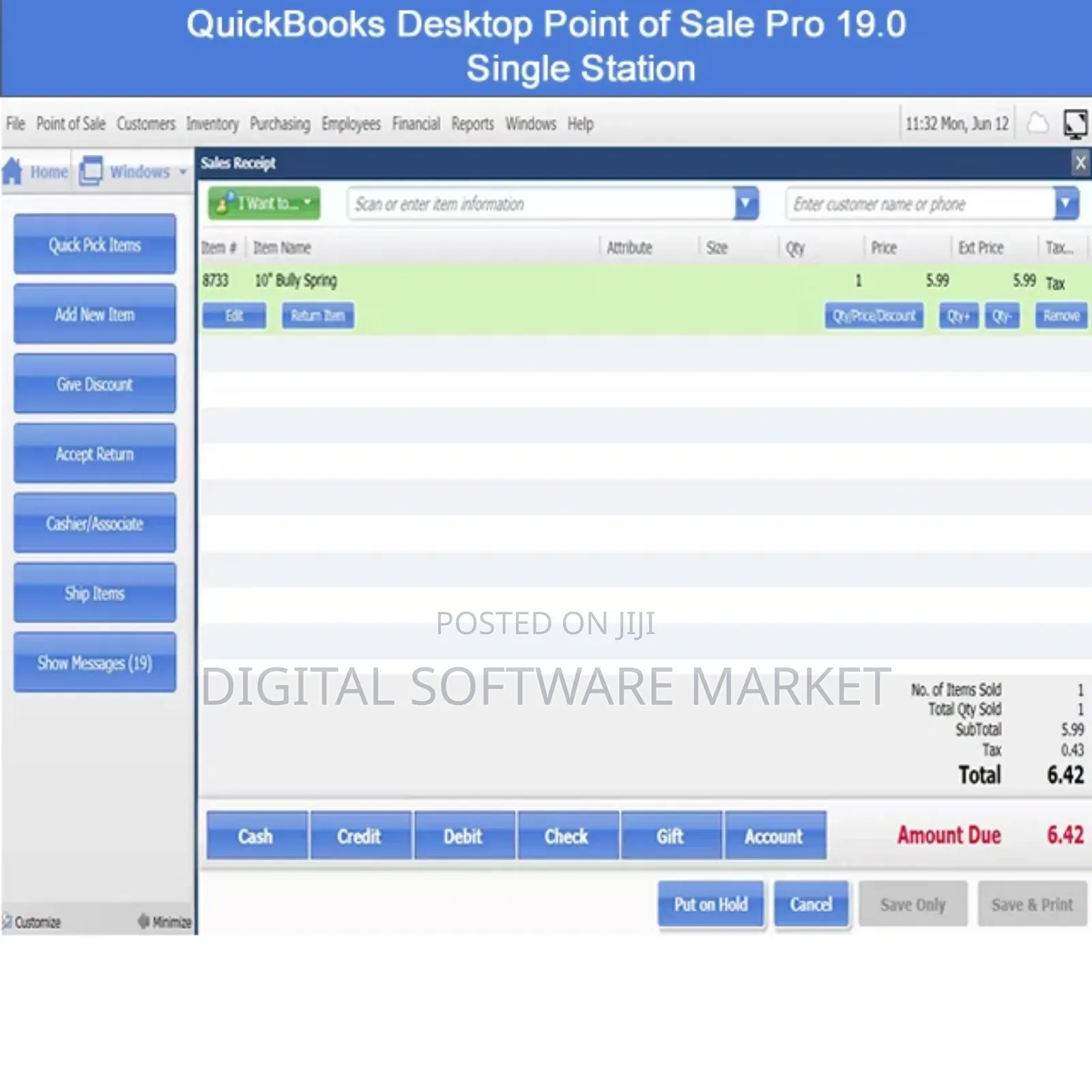 Quickbooks Desktop Point of Sale Pro 19.0