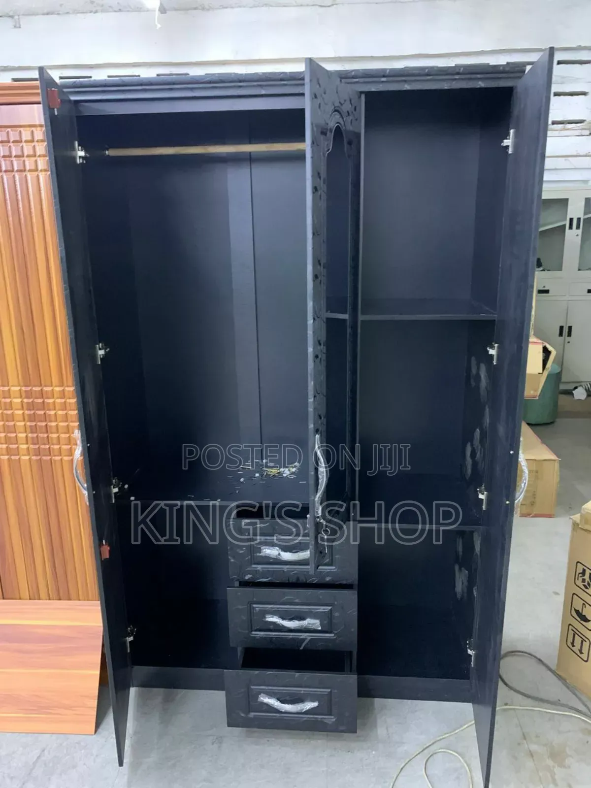 Black 3in1 Wardrobe