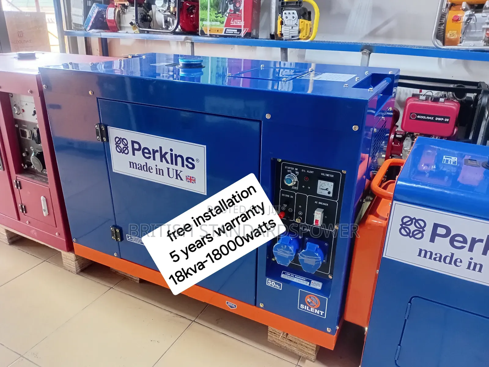 High Flow Diesel 18kva Silent Perkins Generator