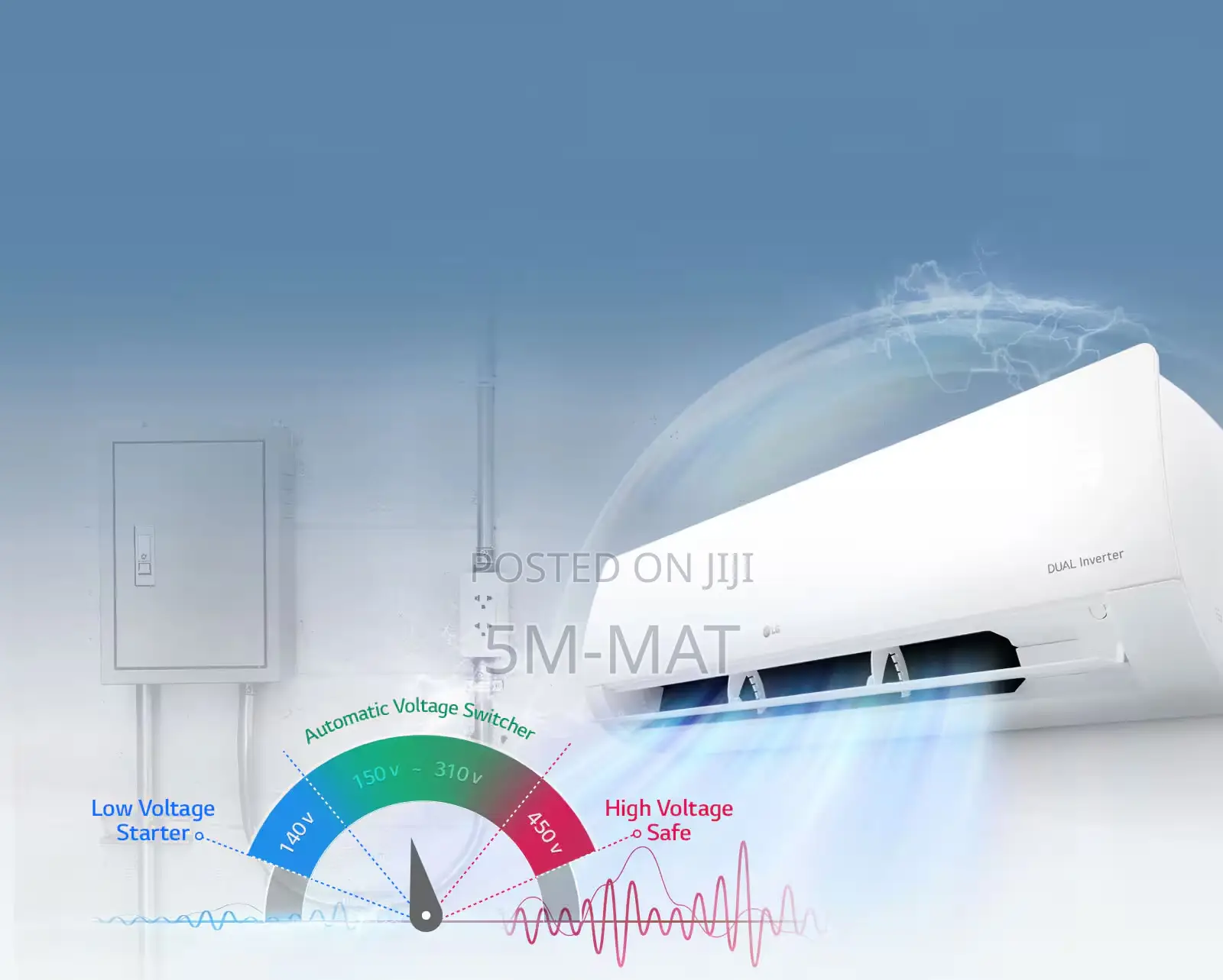 1.0hp R410 Lg Fast Cooling Air Conditioner S4-C09tzcaa