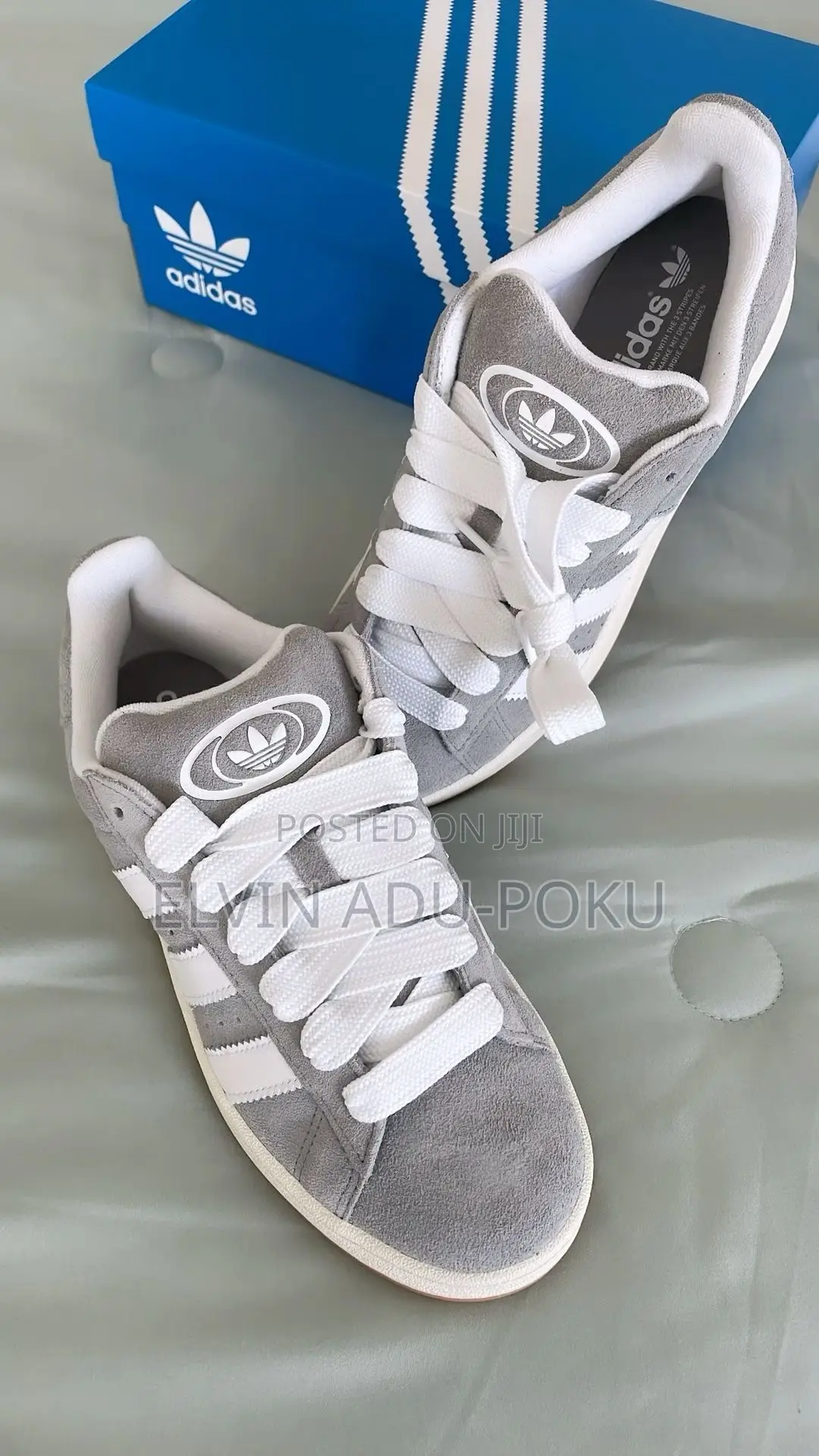 Adidas Campus  "Charcoal Grey/White" Sneakers