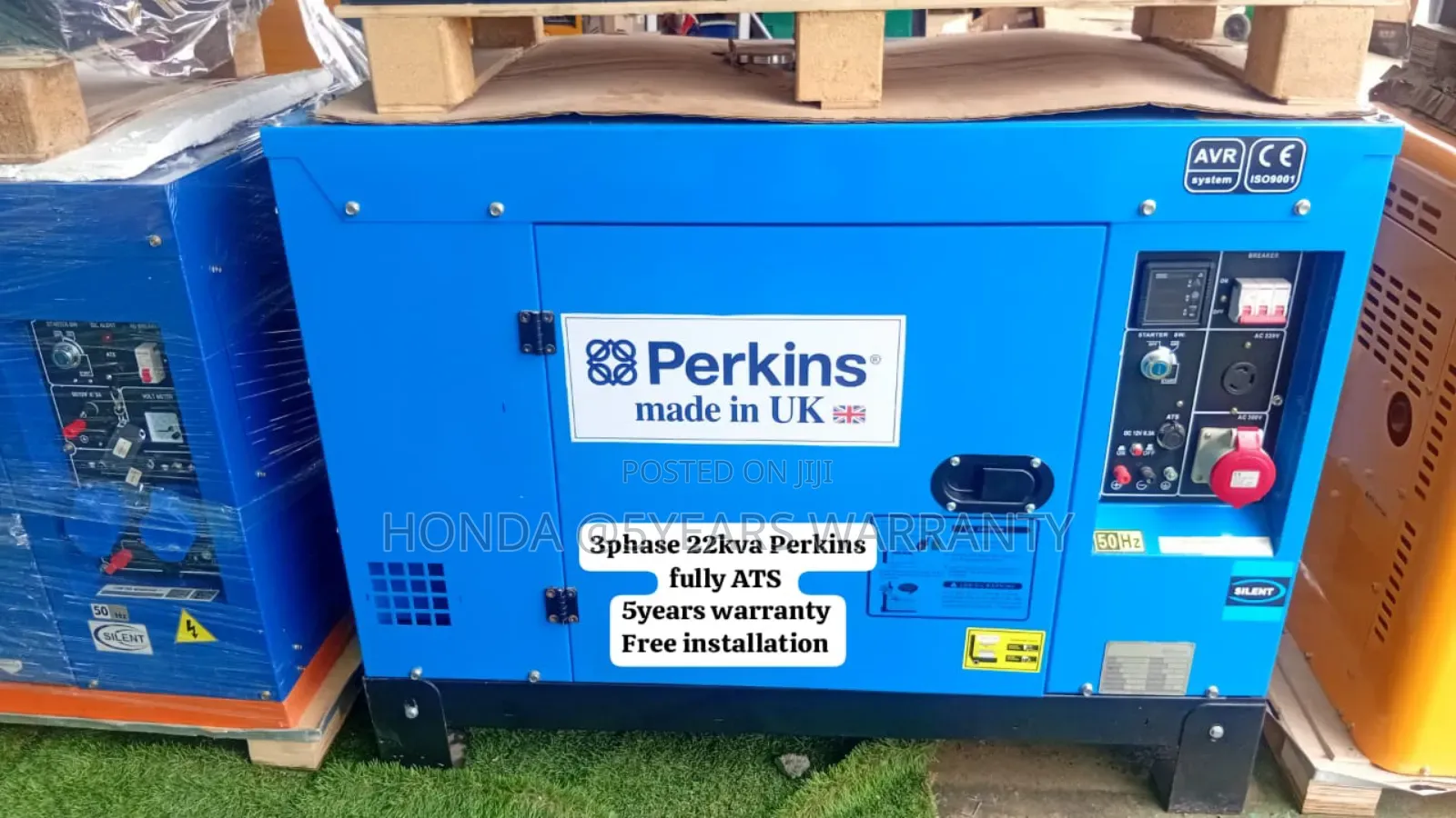 Scalable Generator System Perkins 22kva 3phase Generator Ats