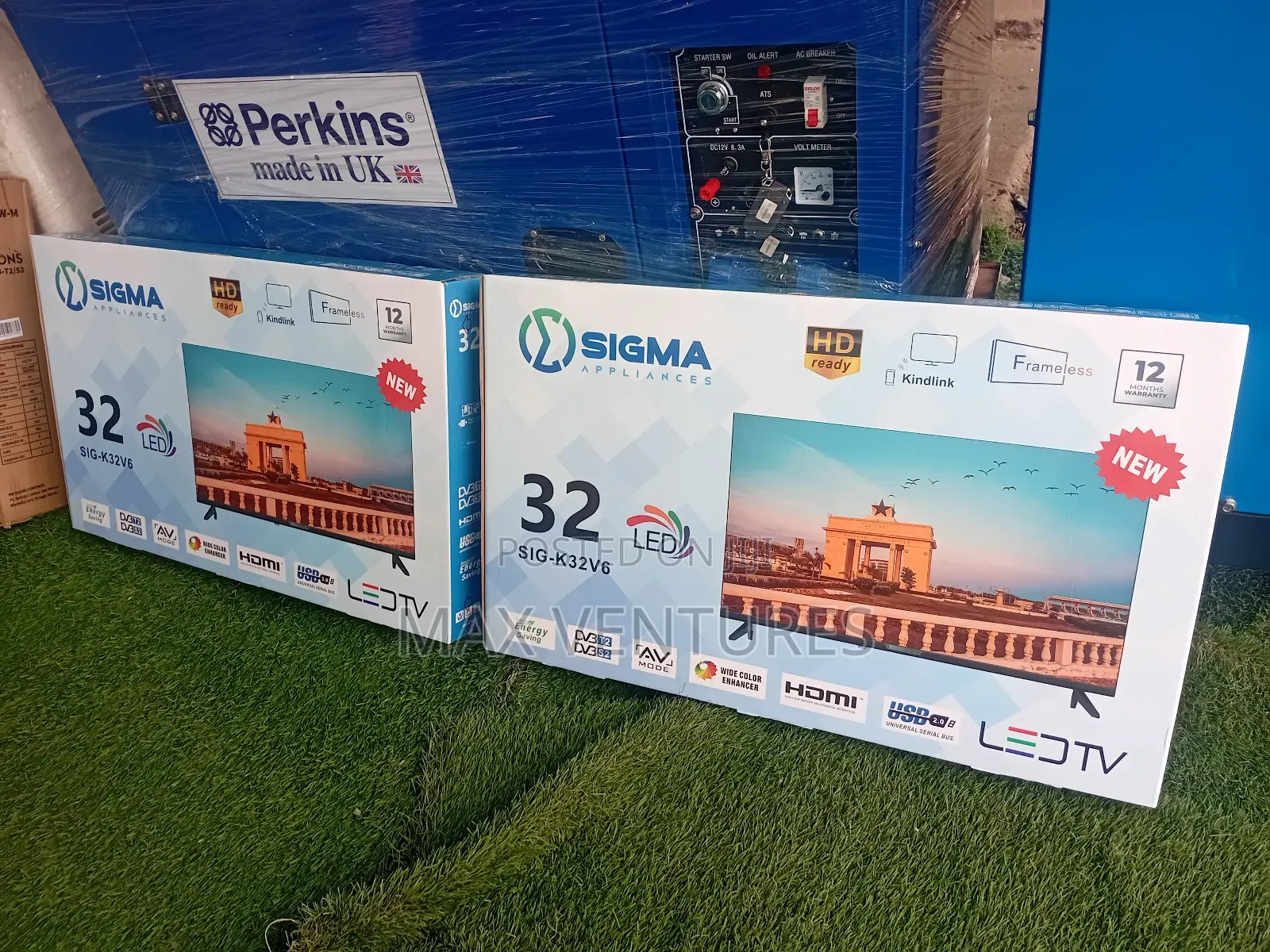 New Sigma 32" Led Frameless Television Energy Saving