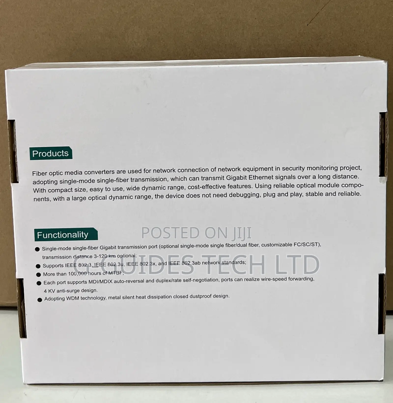 Fiber Optic Ethernet Media Converter GSD-11s20c 20km