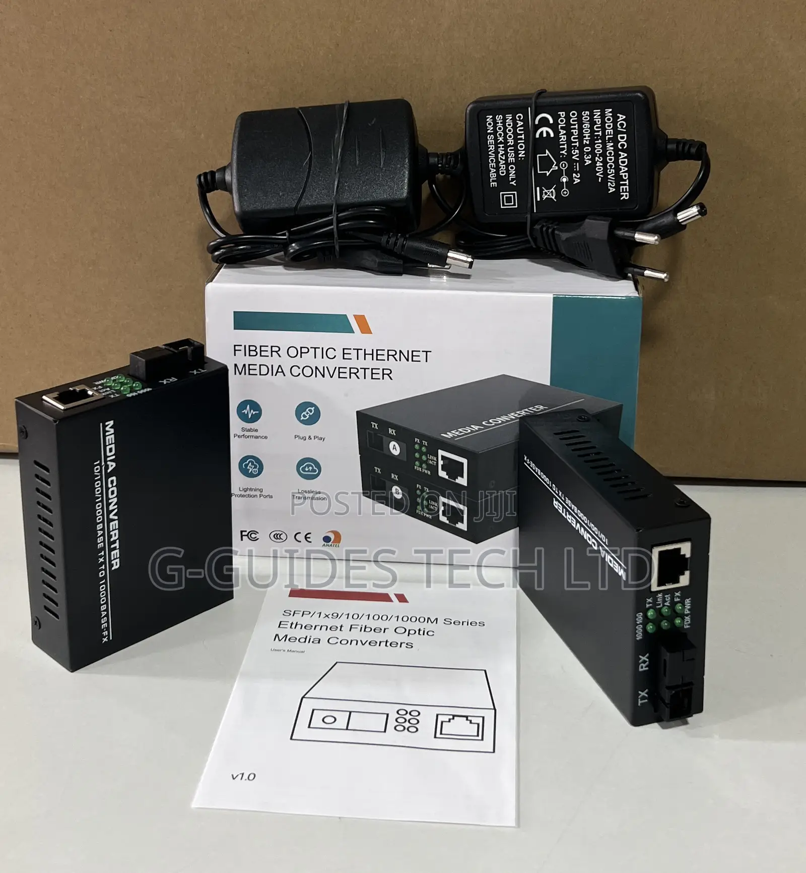 Fiber Optic Ethernet Media Converter GSS-11s3cab 3km Sc