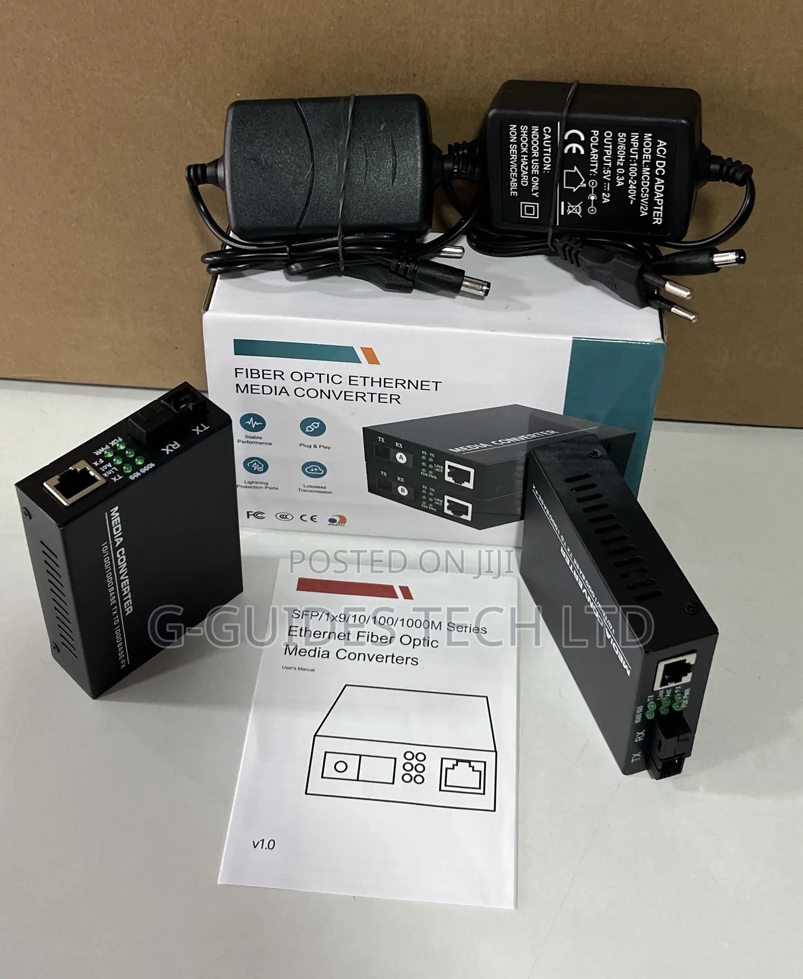 Fiber Optic Ethernet Media Converter GSS-11s3cab 3km Sc