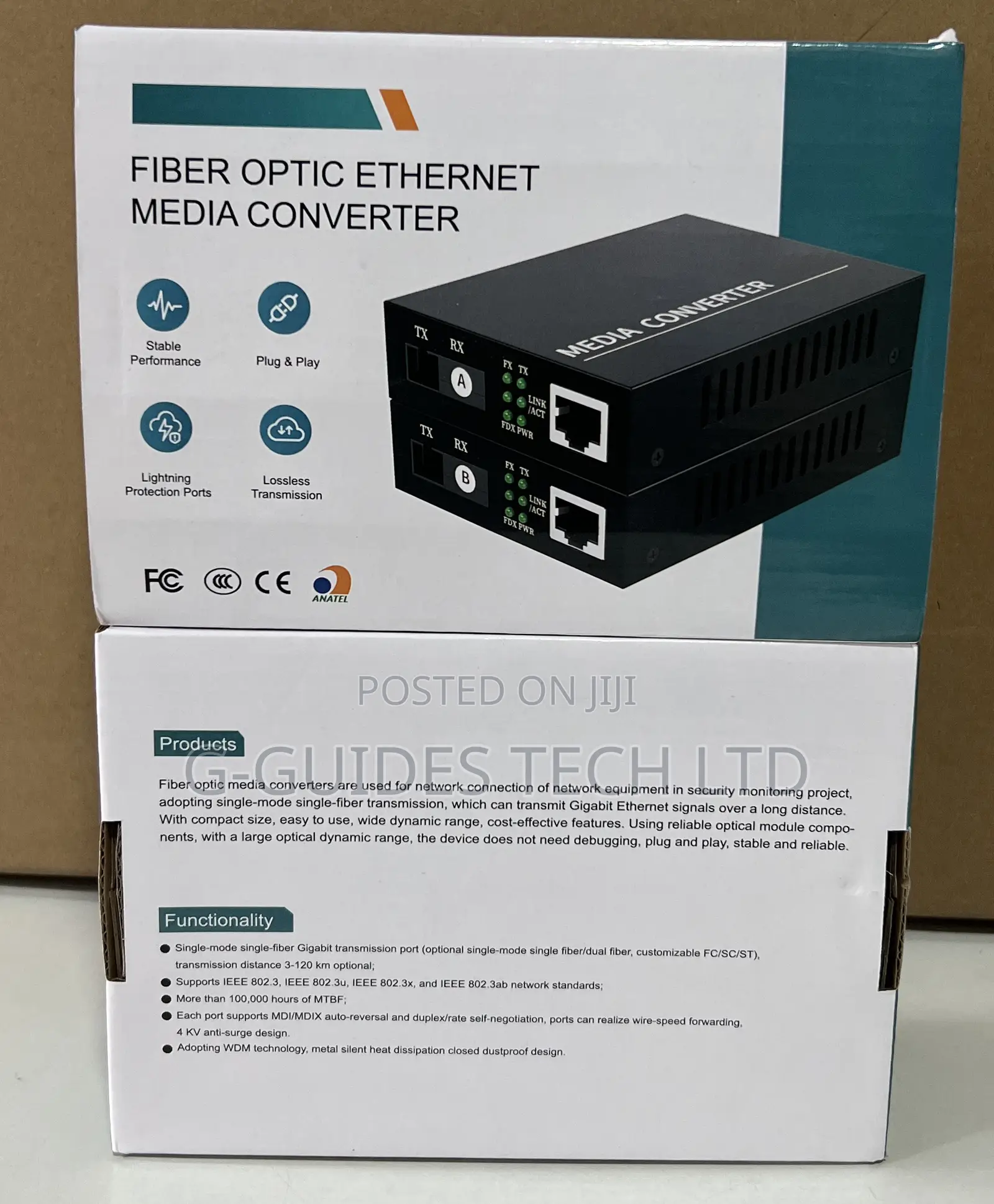 Fiber Optic Ethernet Media Converter GSS-11s3cab 3km Sc