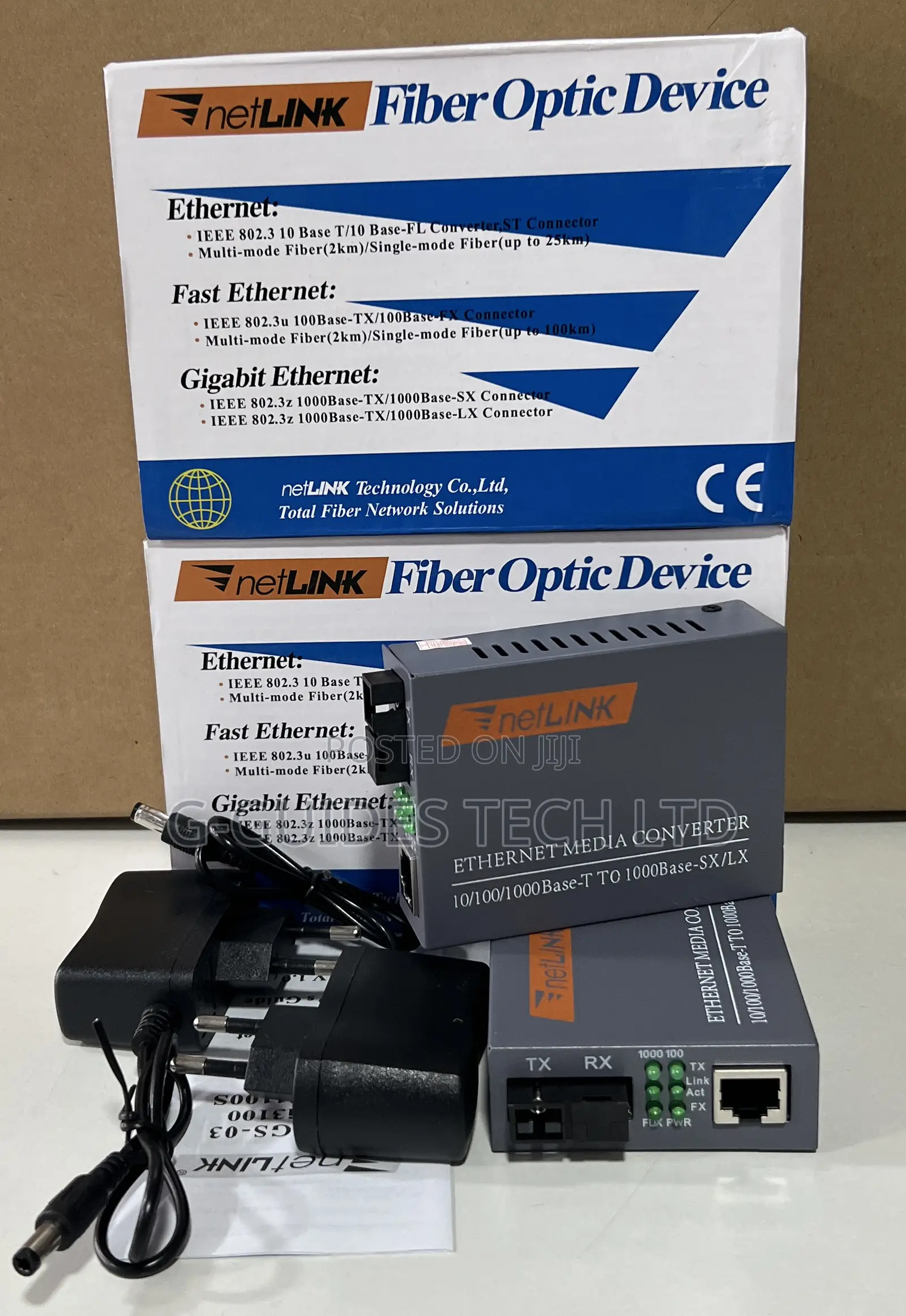 Netlink Gigabit Fiber Optic Media Converter HTB-Gs-03 a/B
