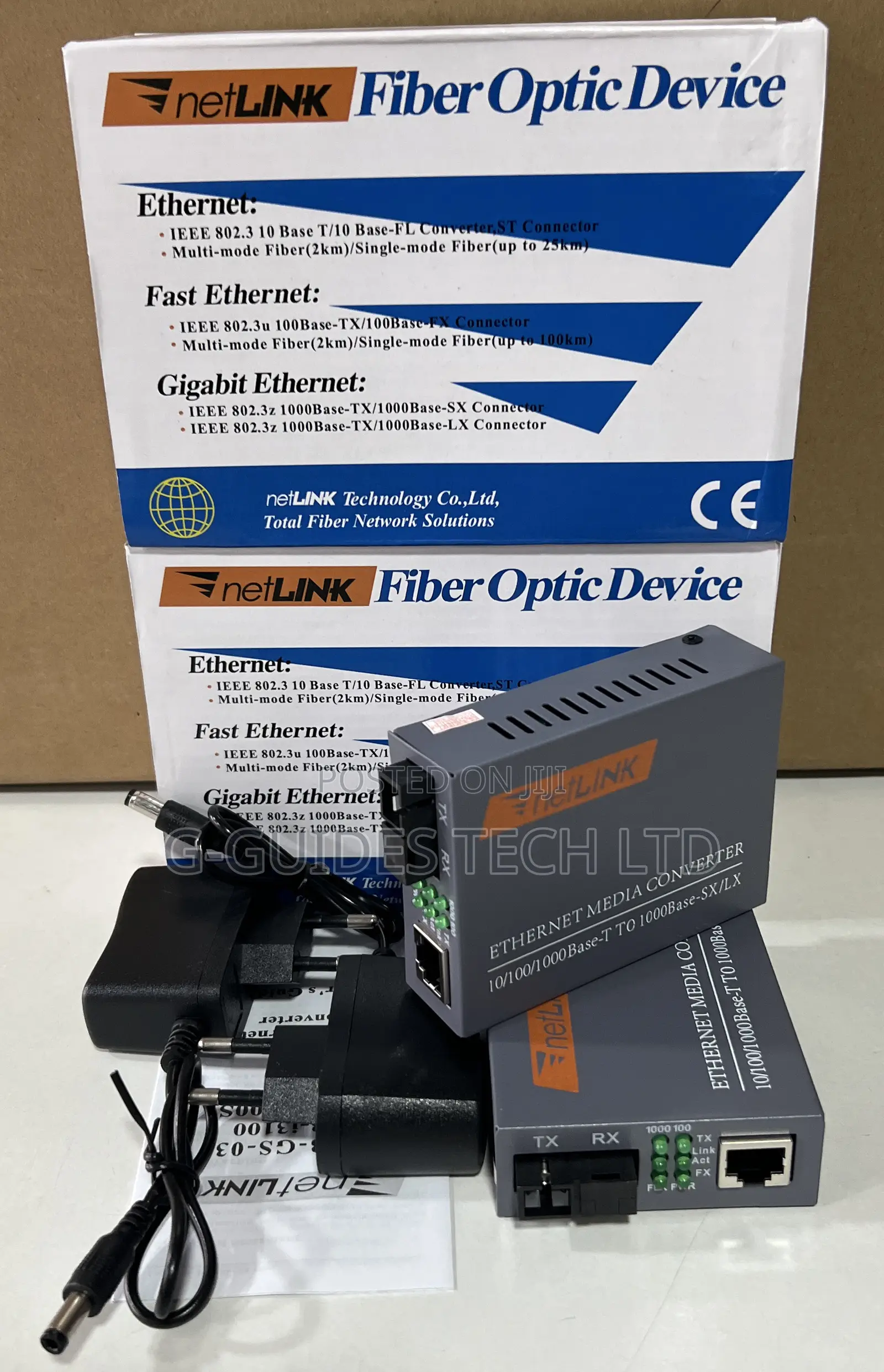 Netlink Gigabit Fiber Optic Media Converter HTB-Gs-03 a/B