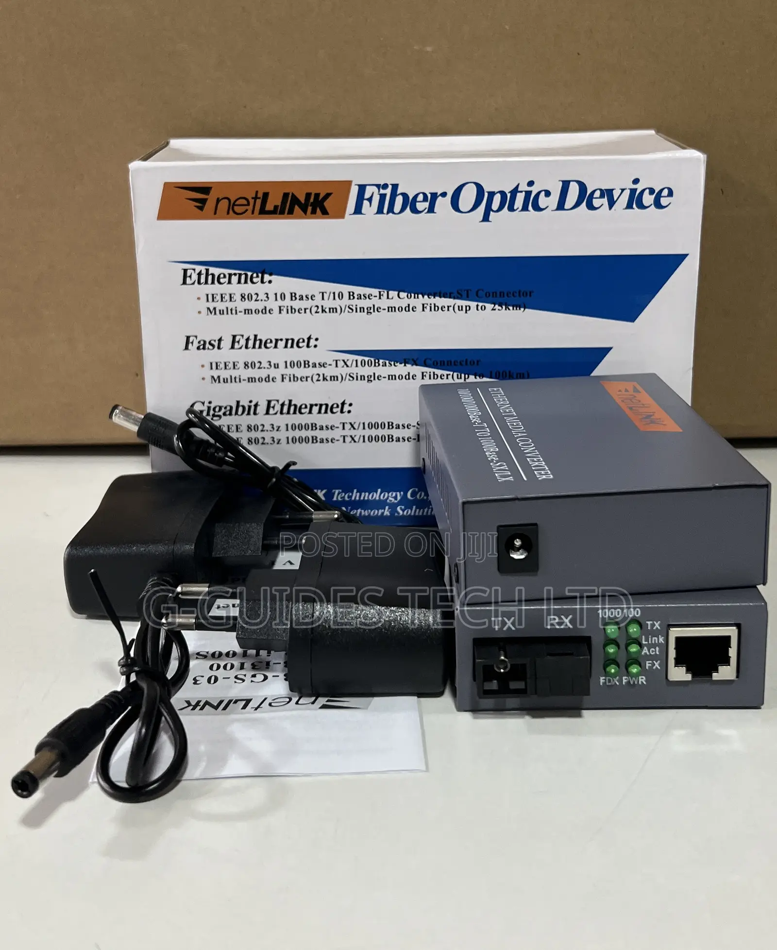 Netlink Gigabit Fiber Optic Media Converter HTB-Gs-03 a/B
