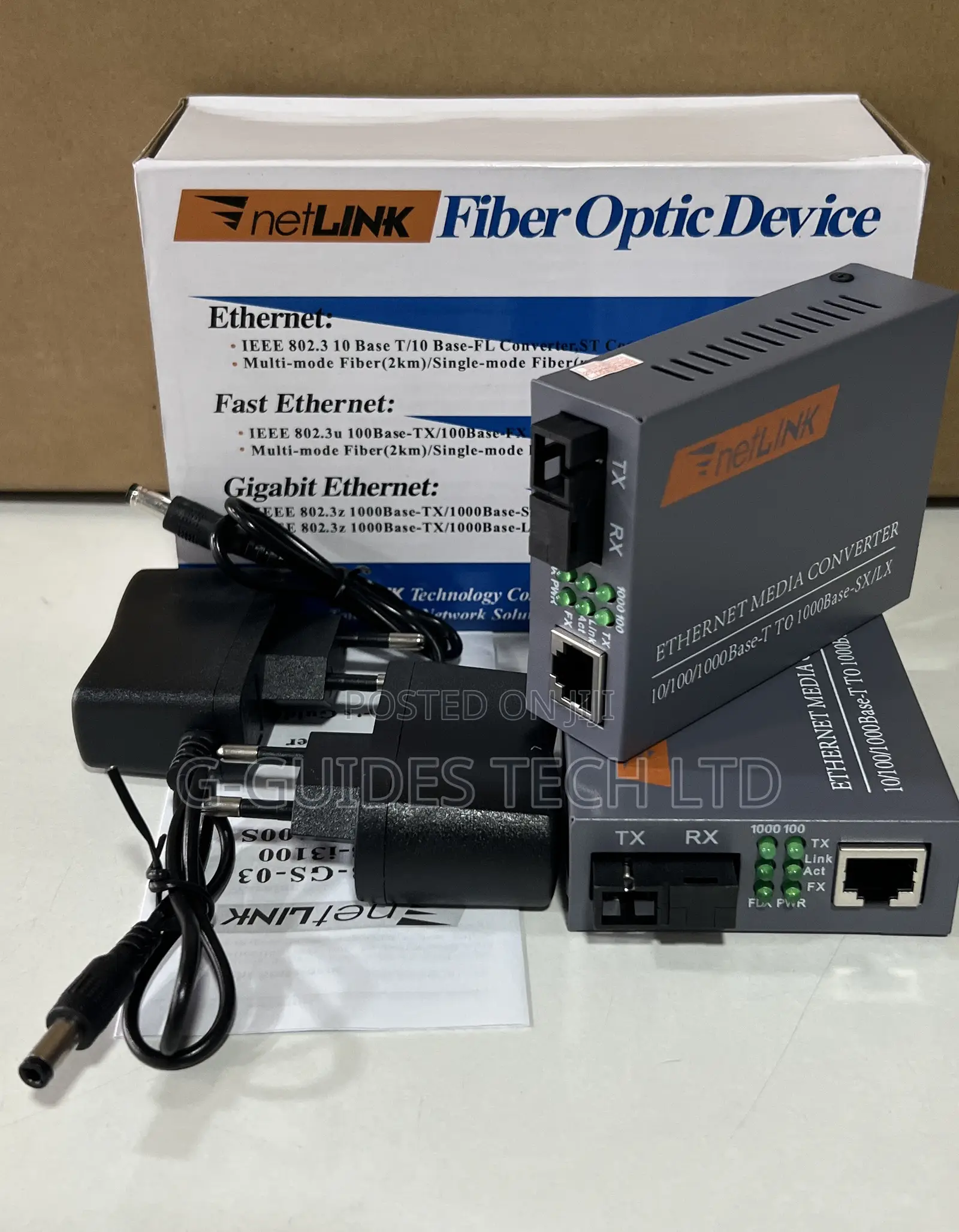 Netlink Gigabit Fiber Optic Media Converter HTB-Gs-03 a/B