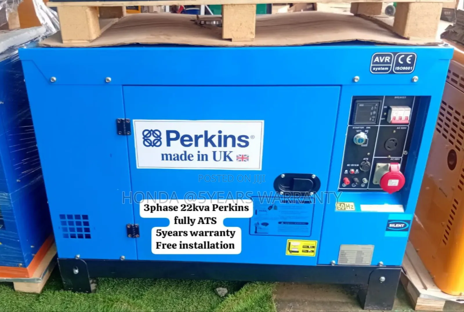 Power Plants Perkins 22kva 3phase Generator Diesel 22kva Ats