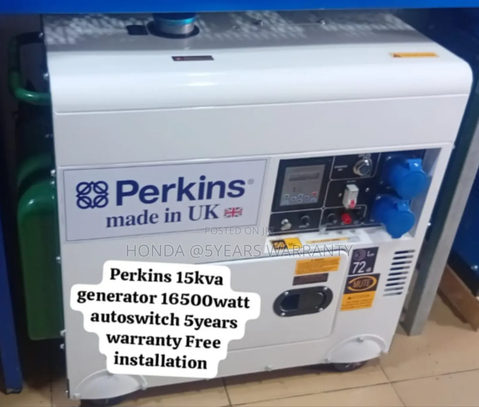 Reliable and Stable Power Perkins 15kva 16500watt Generator