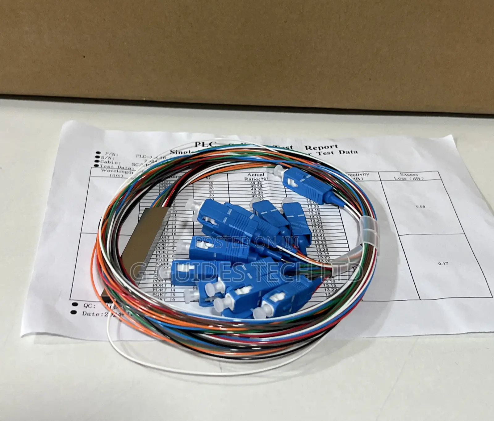 16-Port PLC Splitter Sc, Planar Lightwave Circuit Splitter
