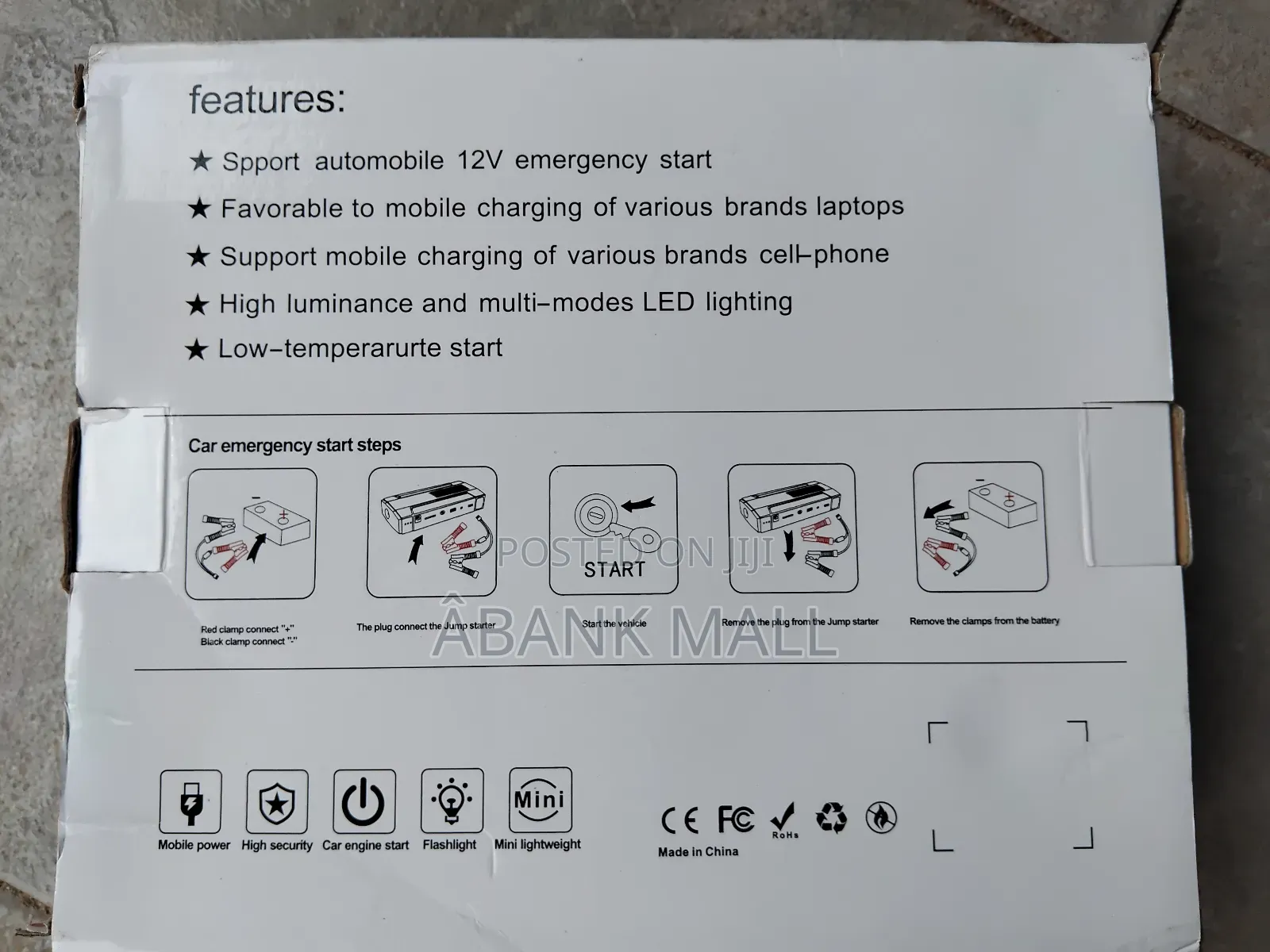 39800mah Car Jump Starter