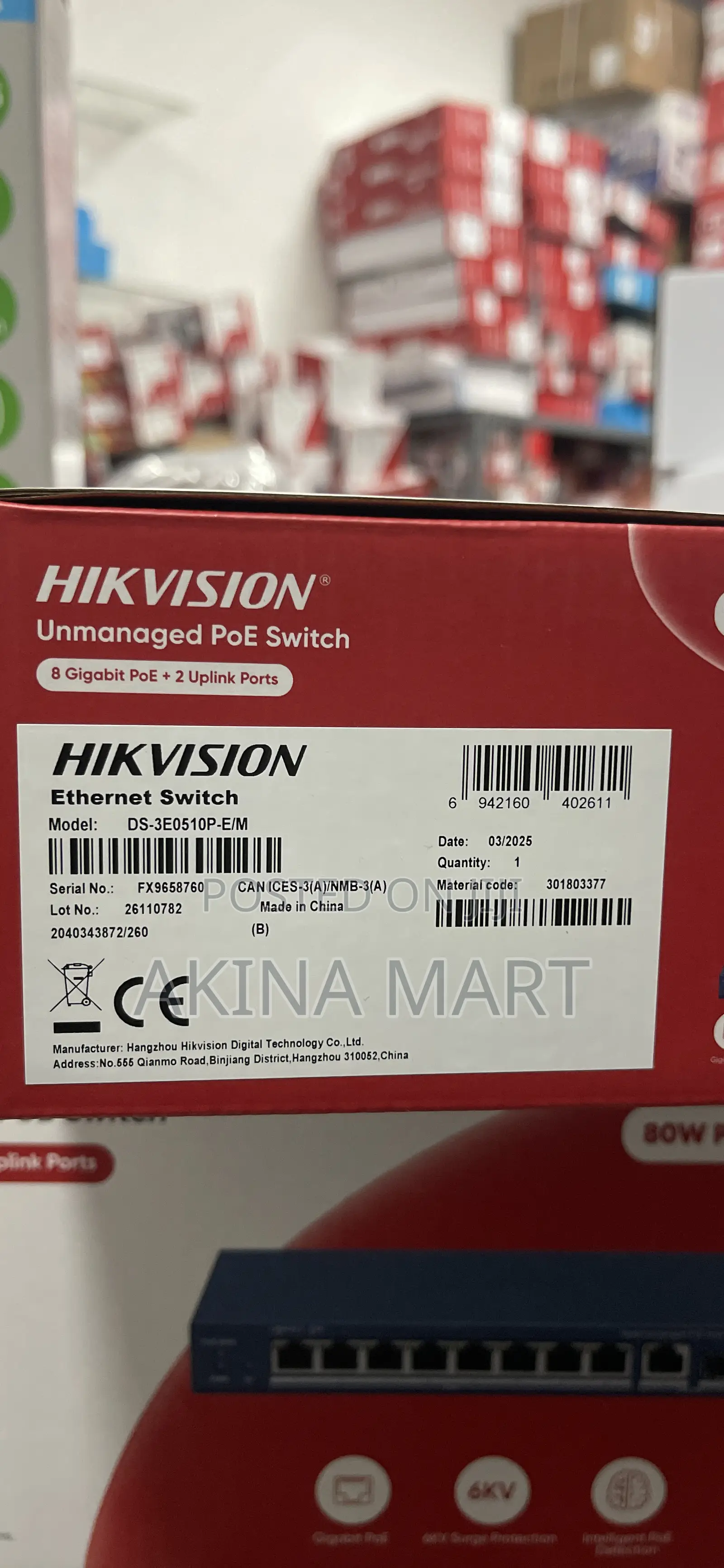 Hikvision 8port Poe Switch Unmanaged