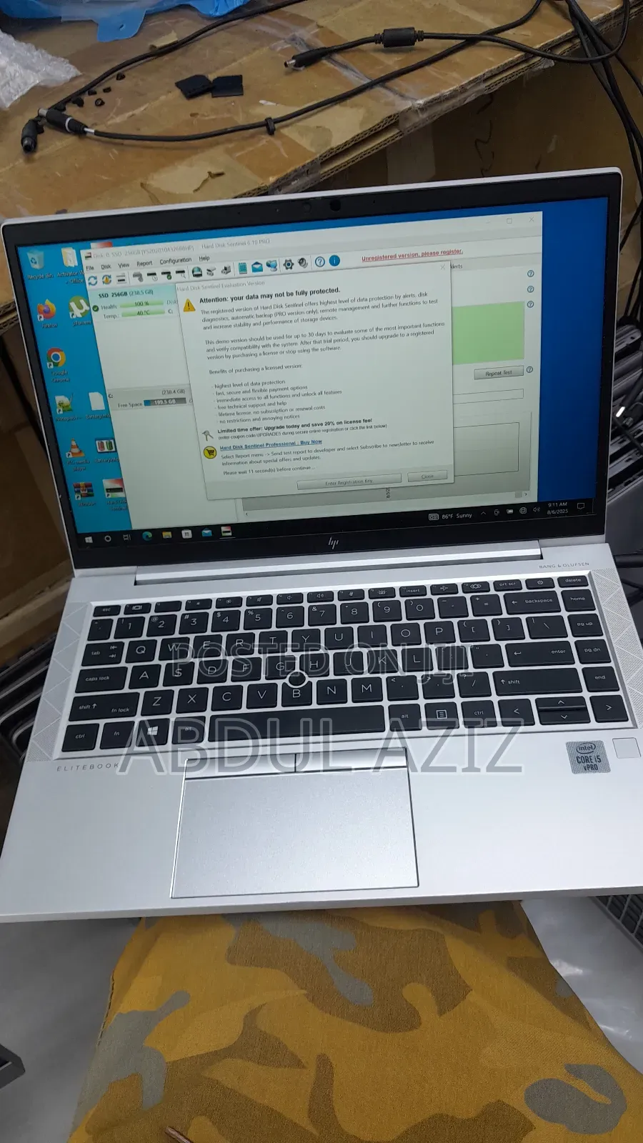 New Laptop HP EliteBook 840 G7 16GB Intel Core I5 SSD 256GB