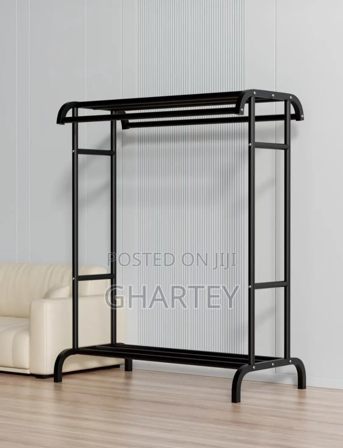 Large Double Clothes Hanger Stainless Steel Rack