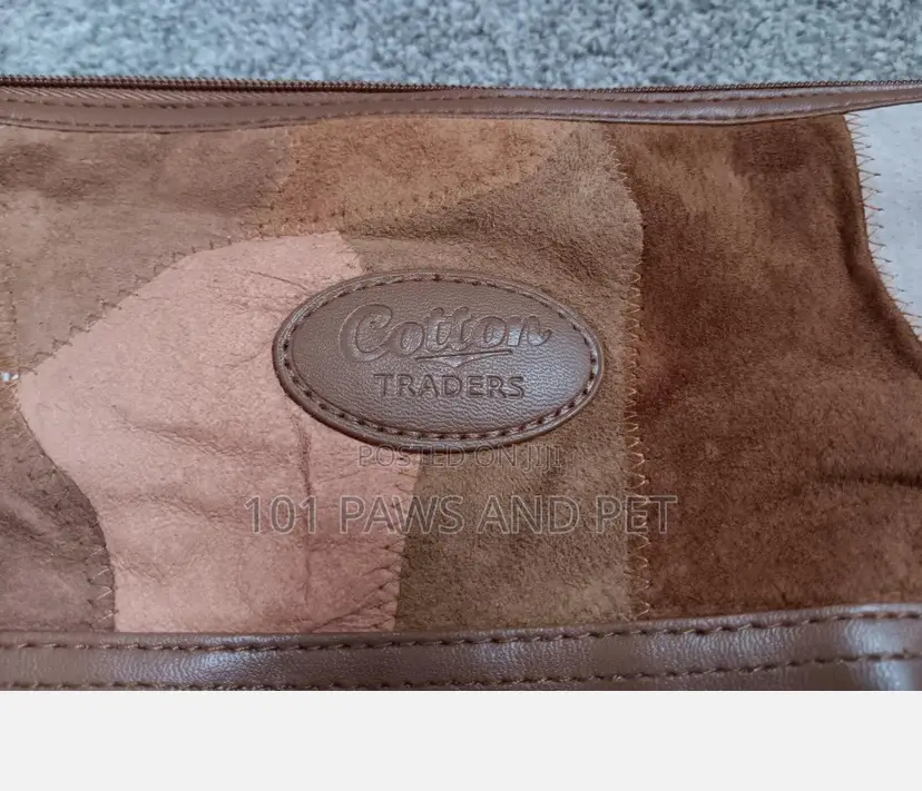 Cotton Traders Leather Patch Duffle Bag