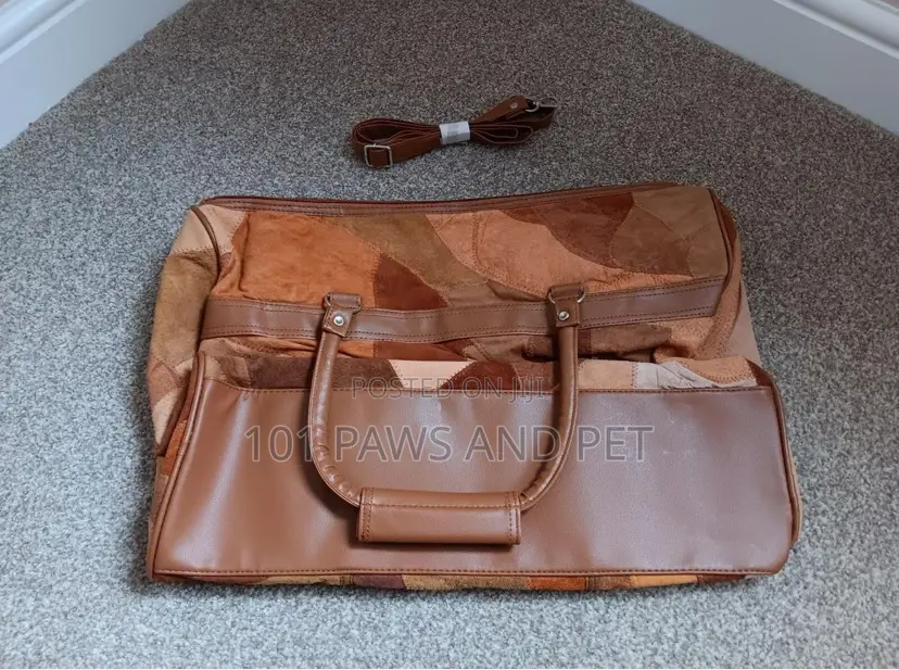 Cotton Traders Leather Patch Duffle Bag