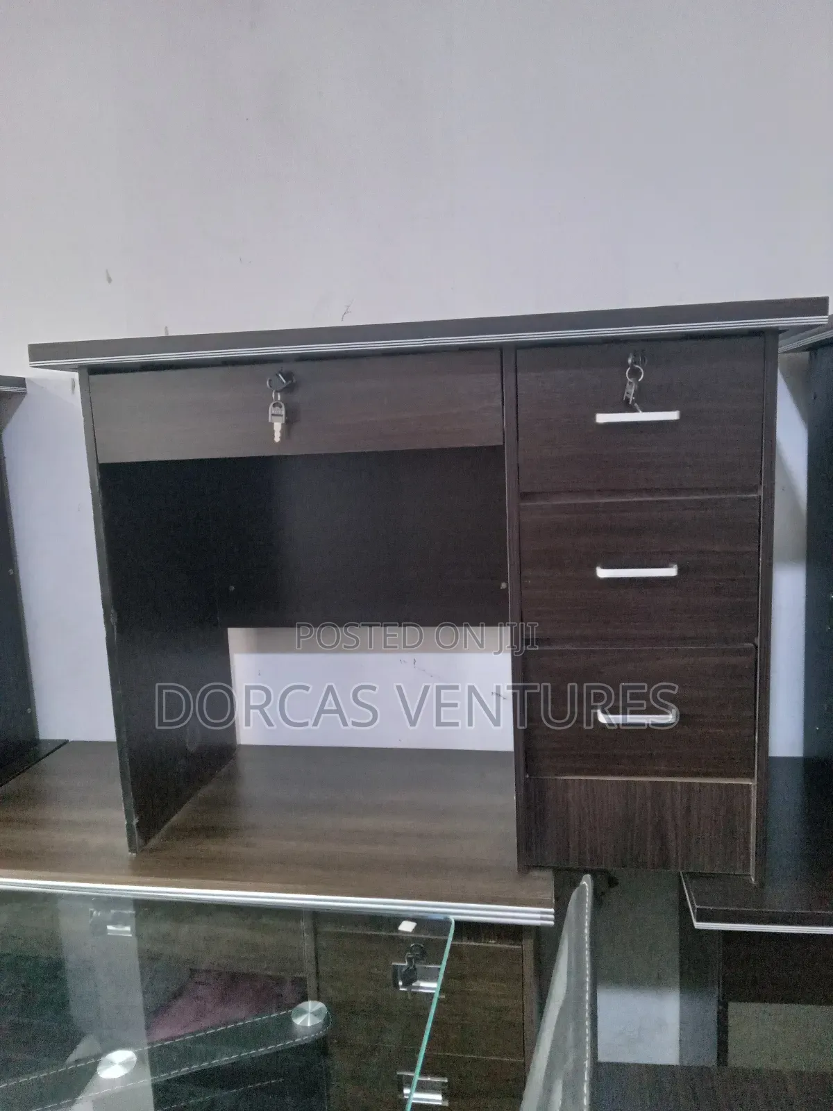 Desk With Drawers Open