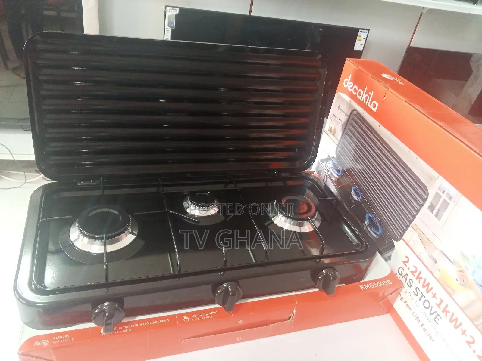 Decakila Flame Master Gas Stove,3 in 1