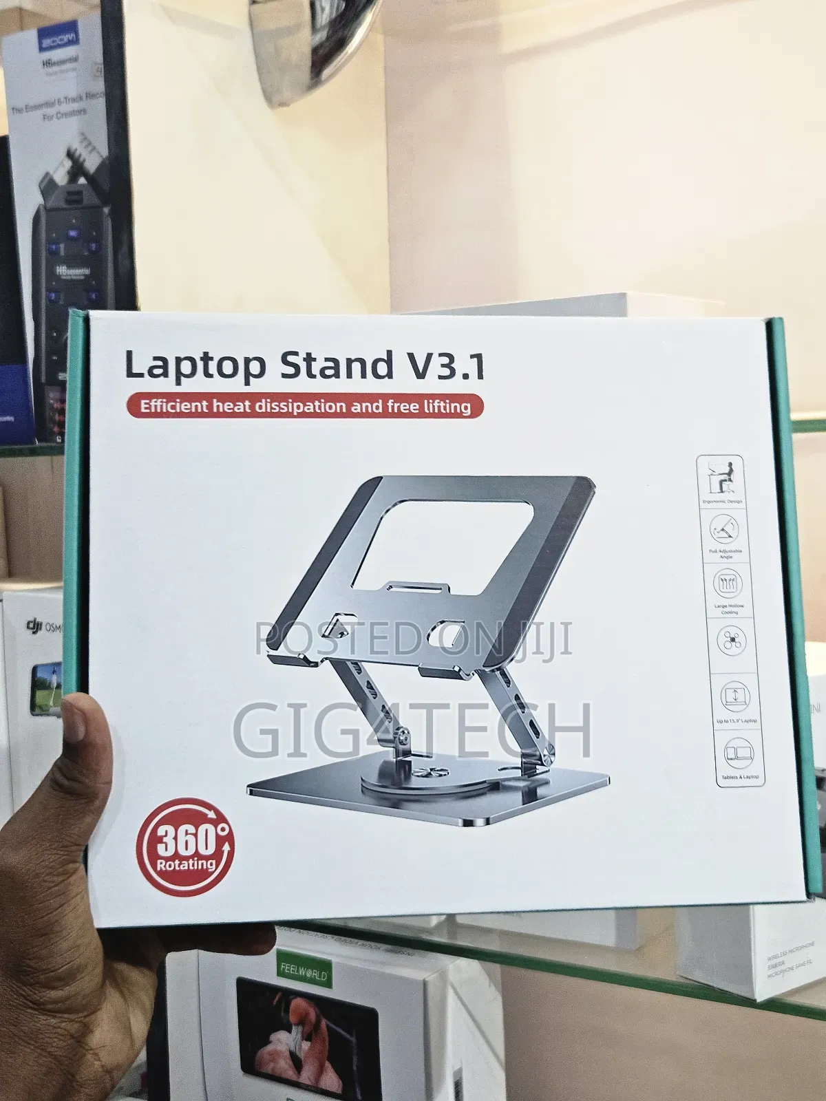 Swivel Laptop and Tablet Stand 3600 V3.1 Rotating Base