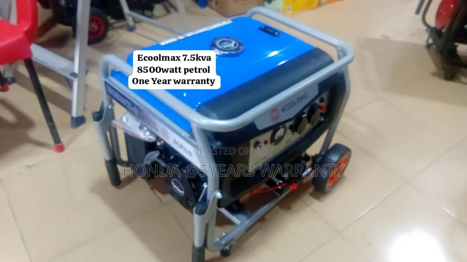 Ecoolmax Petrol 7.5kva 8500watt Generator Keystart 7.5kva