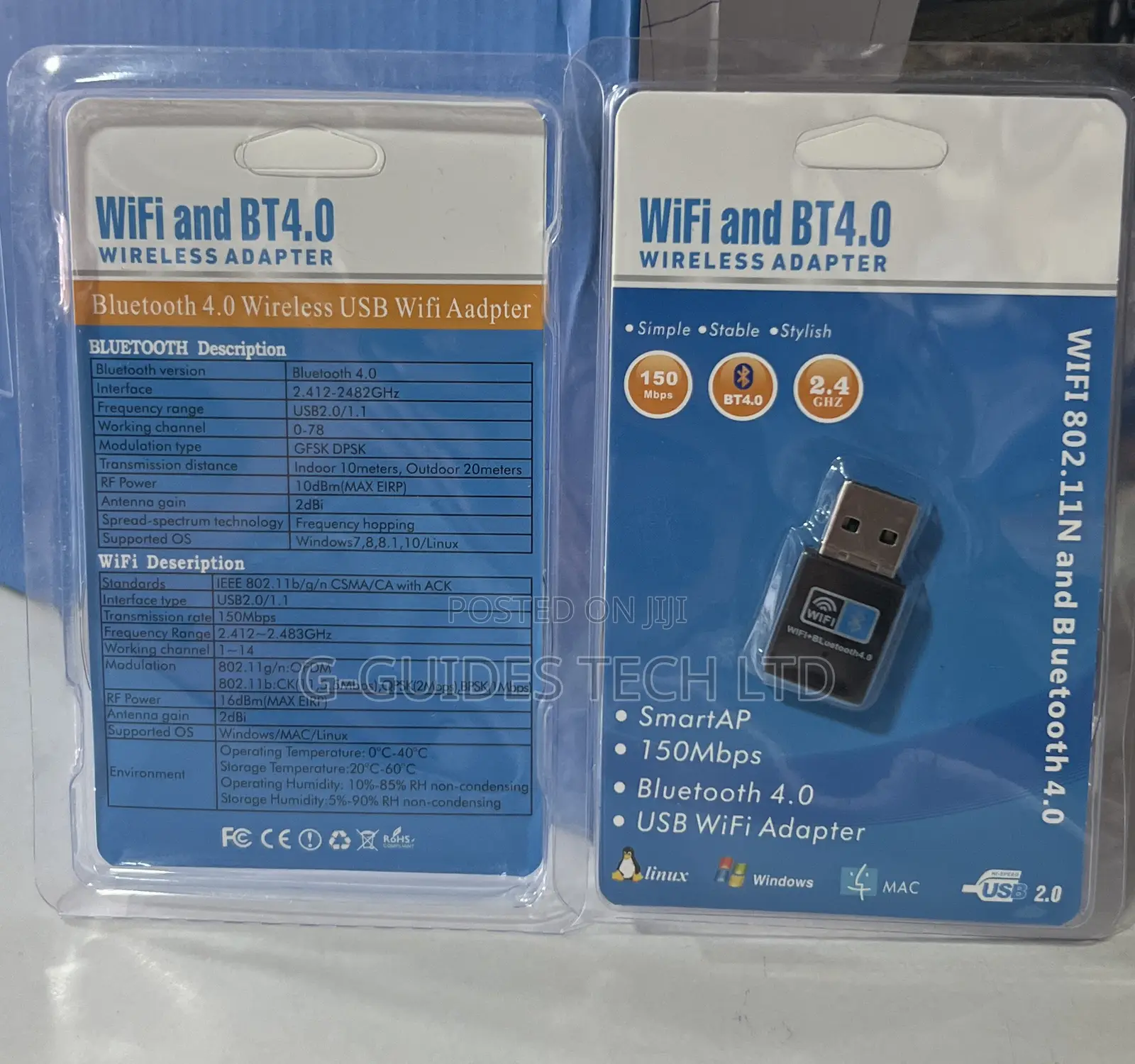 Smartap Usb Wifi and Bluetooth Wireless Adapter