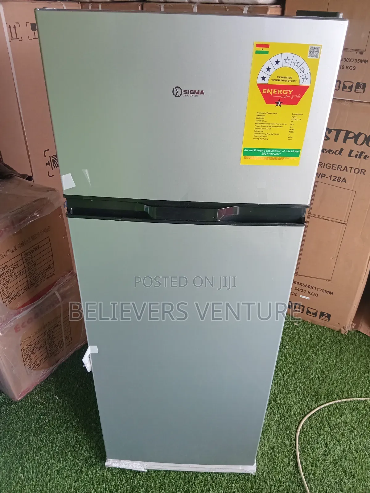 Lastest Sigma Brand STDF-220 2 Door Fridge Freezer Sigma