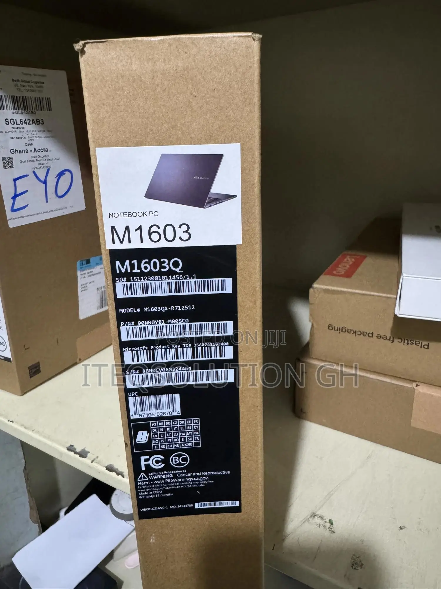 New Laptop Asus Vivobook 16 12GB AMD Ryzen 7 SSD 512GB