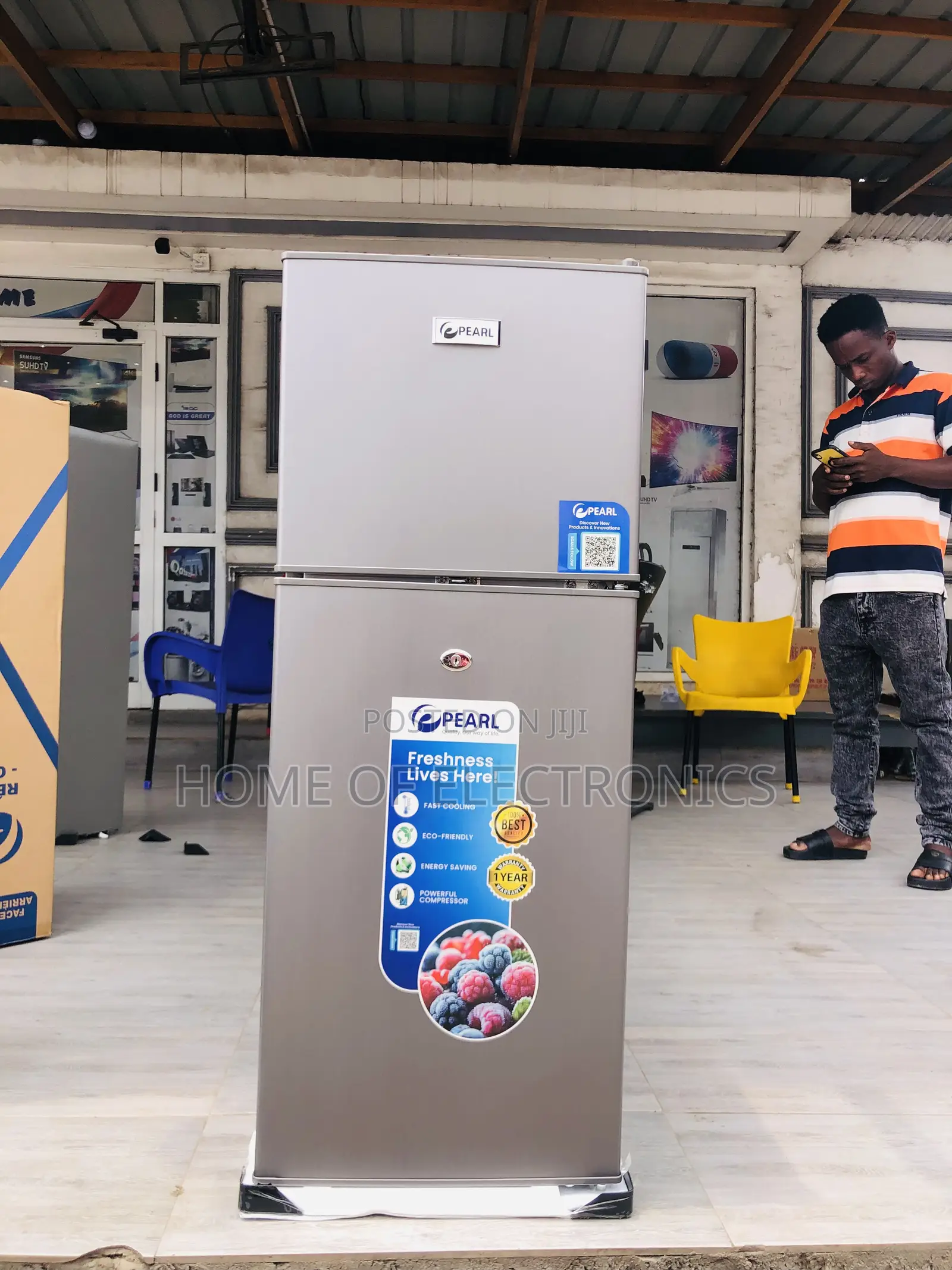 Brand New Pearl 80 Liters Double Door Tabletop Refrigerator