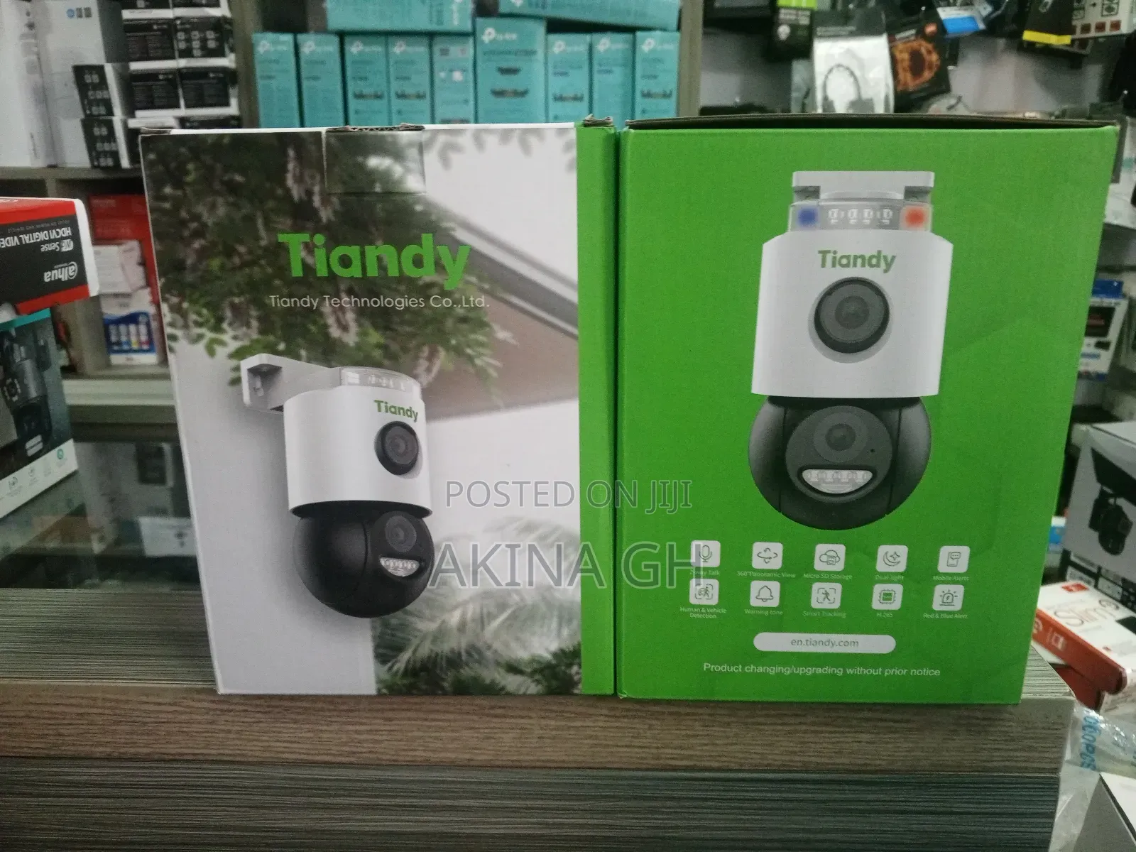 Tiandy Dual Lens Wifi Camera 2 Way Audio Tc-H363n