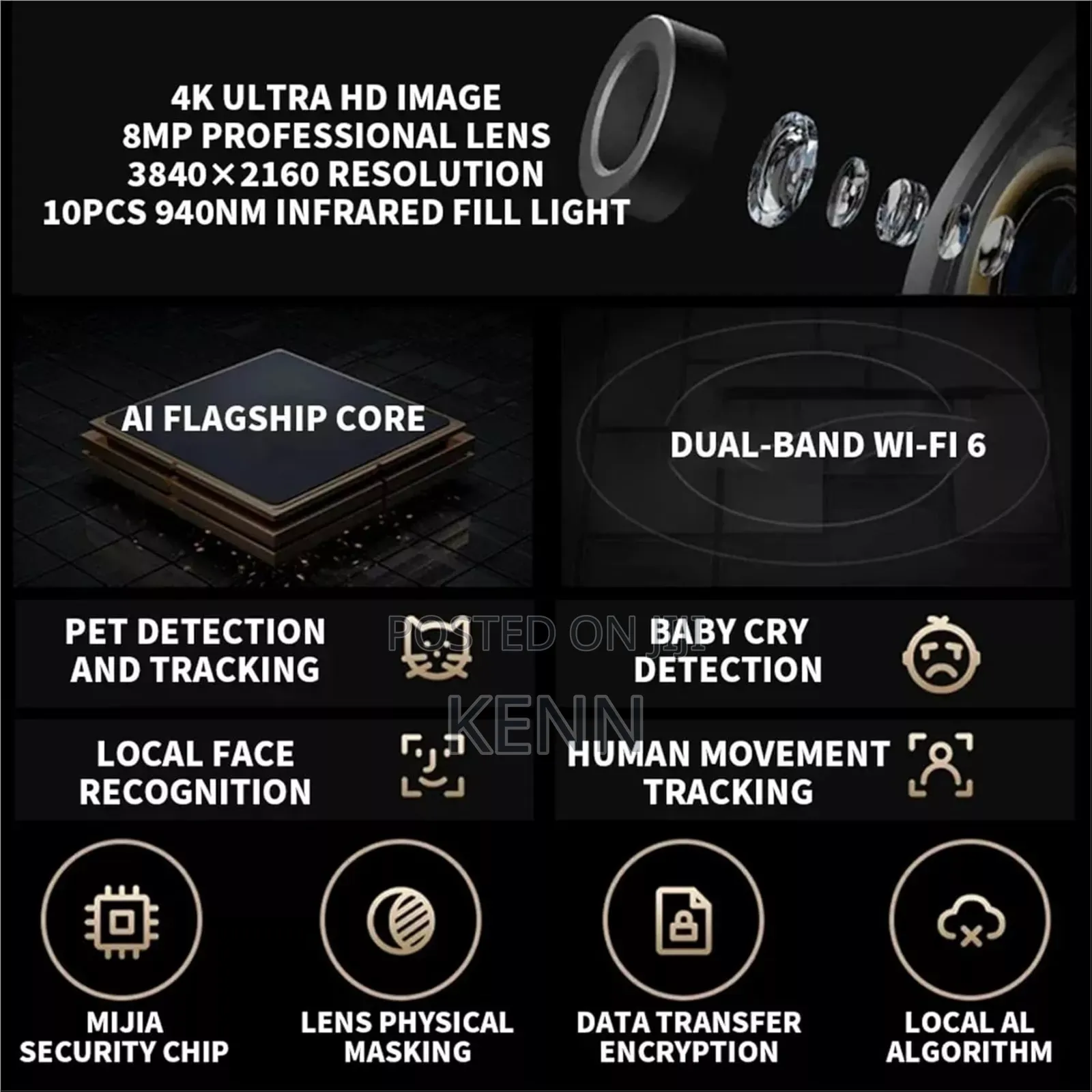 Xiaomi Smart Camera C700, Uhd, 8mp, 360° Pan-Tilt Zoom