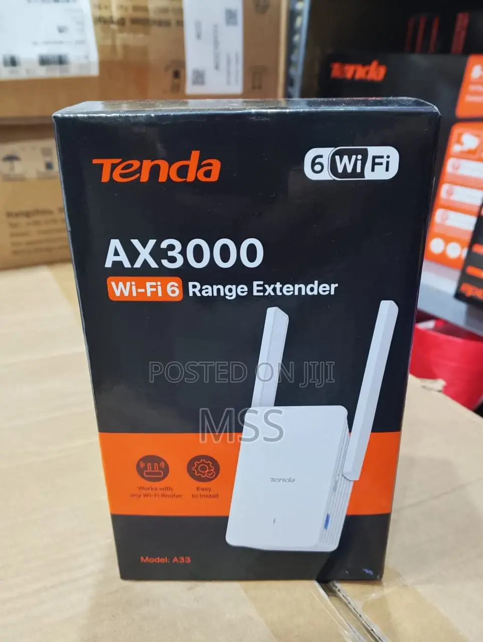 A33 | Ax3000 Wi-Fi 6 Range Extender--Tenda