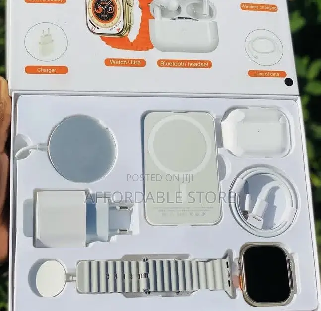 X8 Ultra Max Smart Watch ( + Wireless Charger,Airpod Pro,Original Usb