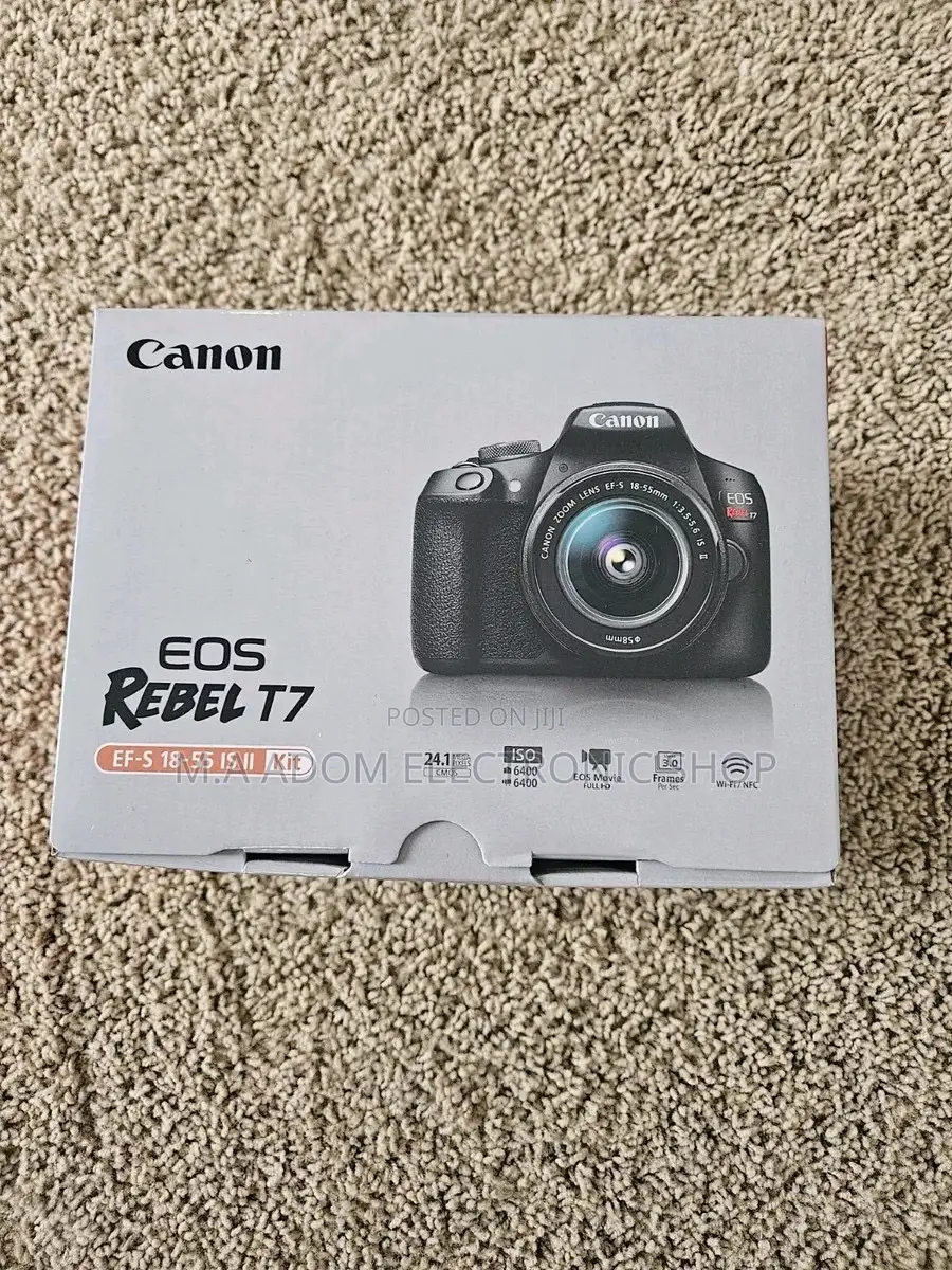 Canon Eos Rebel T7 With 75-300 Mm Lens