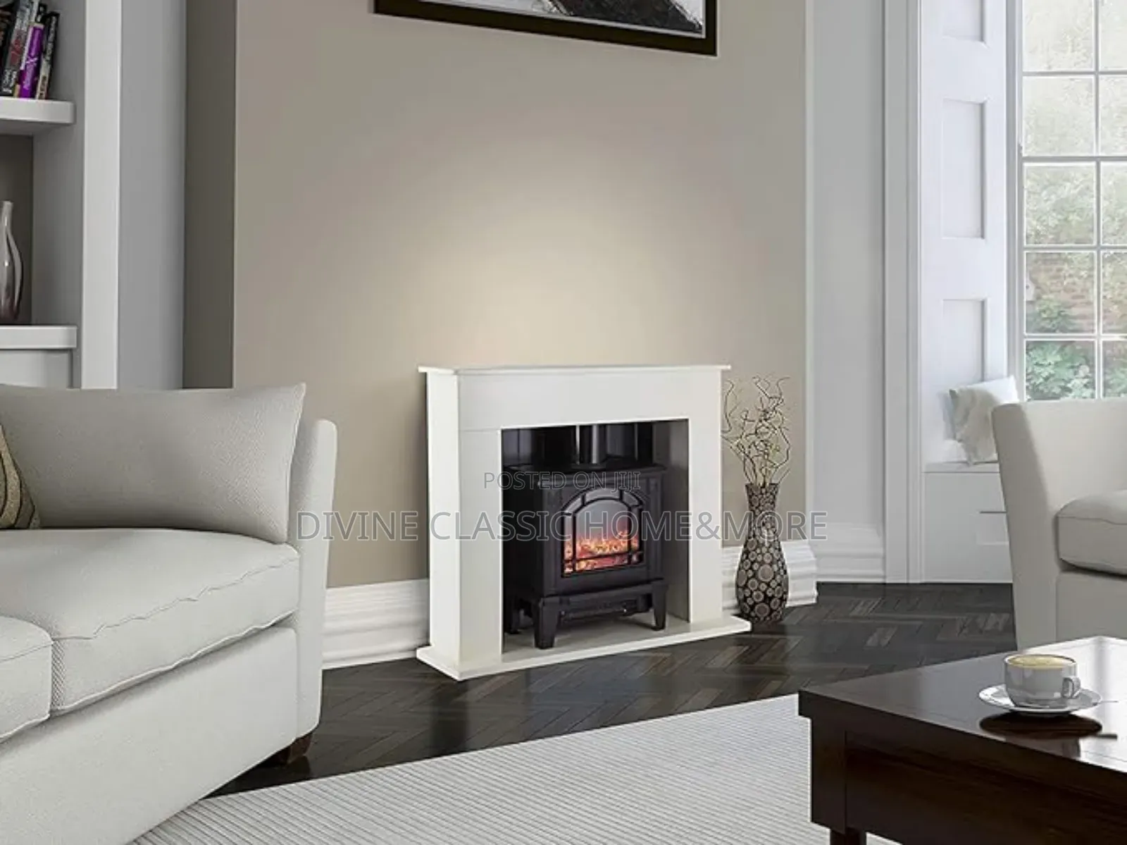 Warmlite Ealing Compact Electric Room Heater/Fireplace