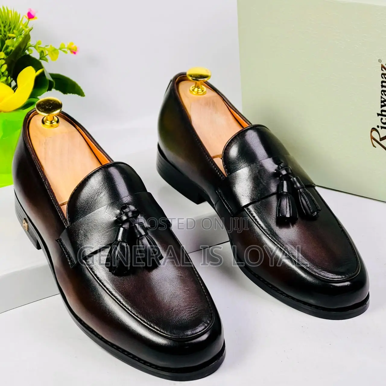 Richwanz Coffee Leather Men’S Shoe