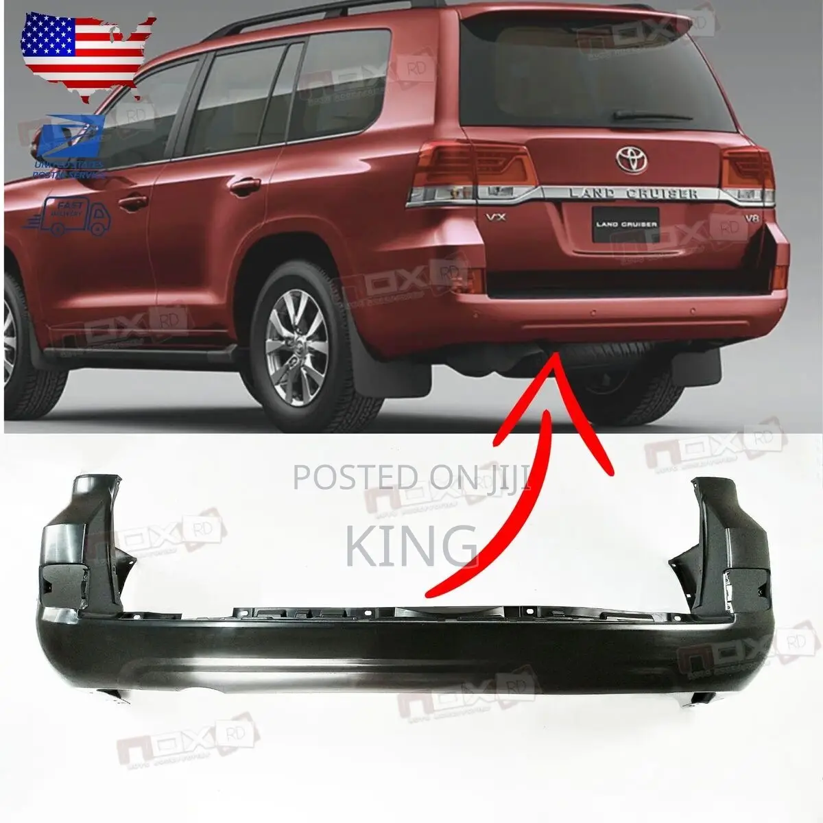 Toyota Land Cruiser Back Rear Bumper
