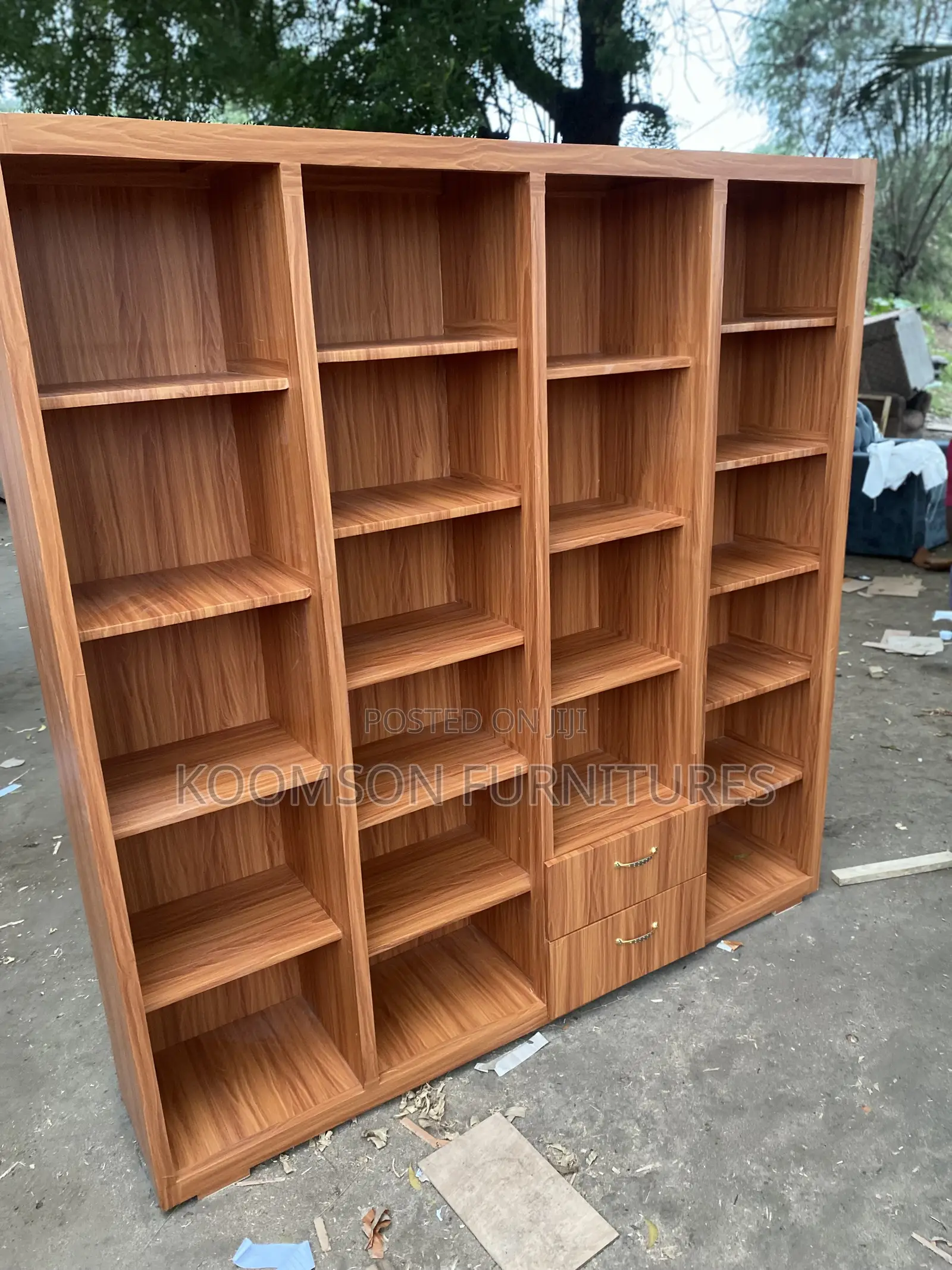 Quality 3 Quarter Wood Shoe and Bags Rack