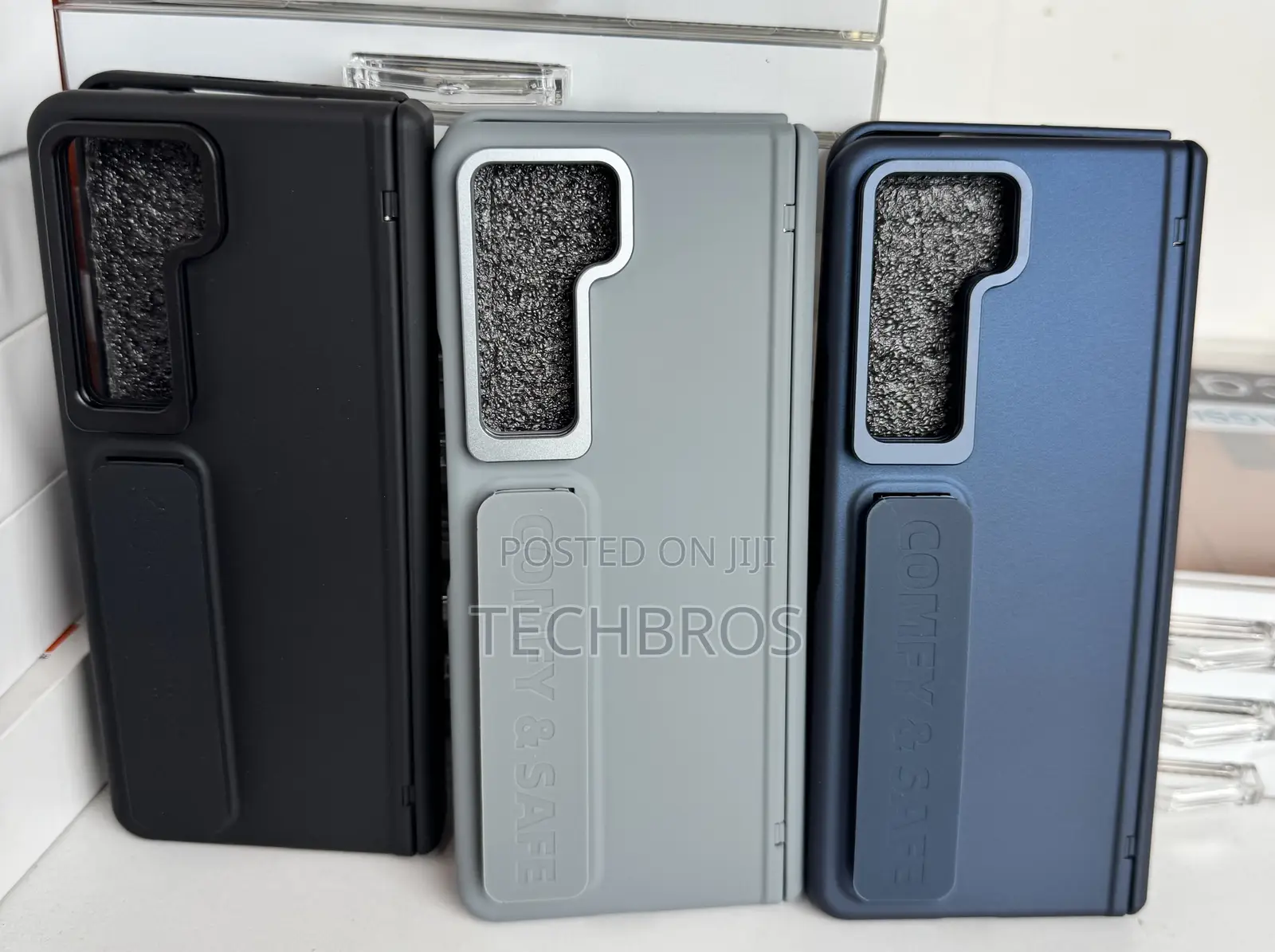 Galaxy Fold 5 Case With Strap And Glass Screen Protector