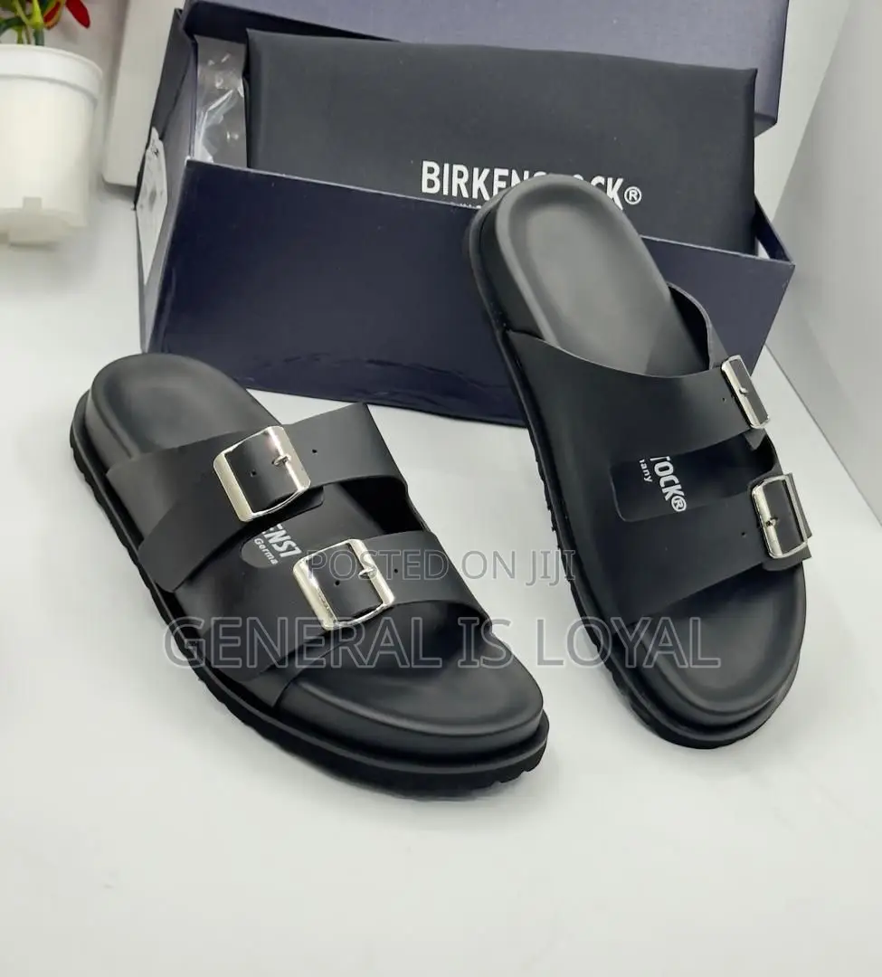 Birkenstock Leather Men Slippers
