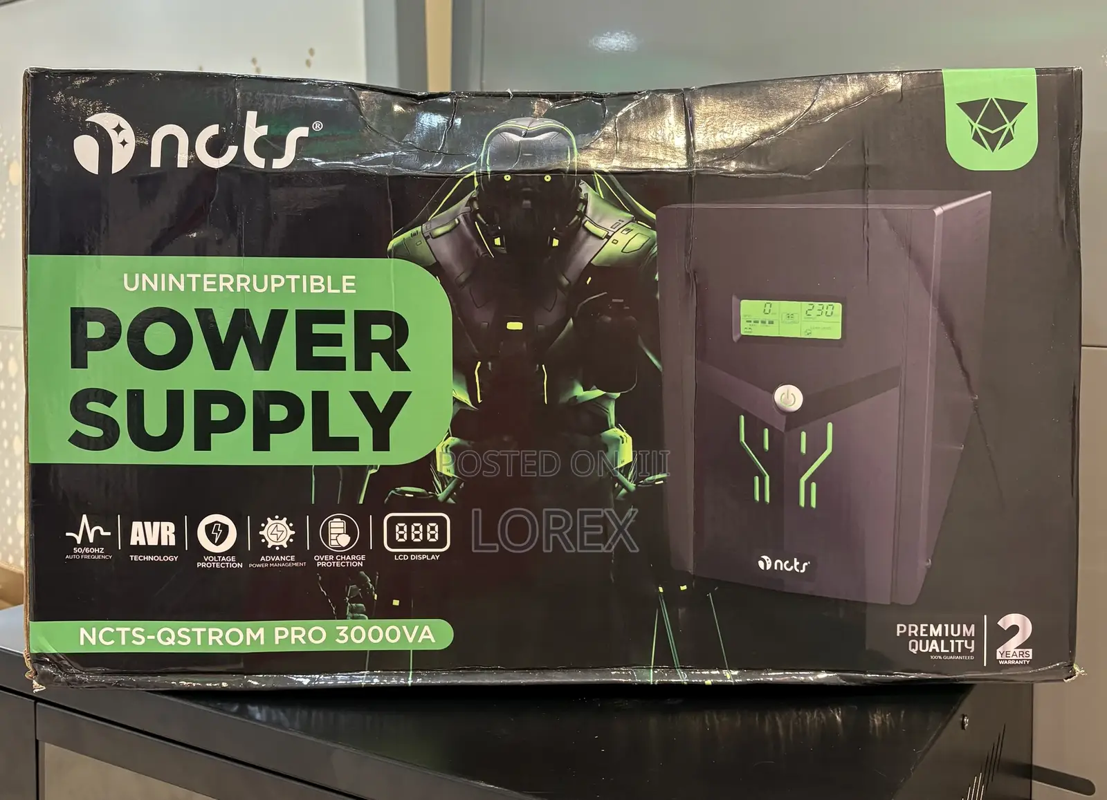 Ncts Ups 3000va 3kva With Avr 1800watts Qstrom Pro