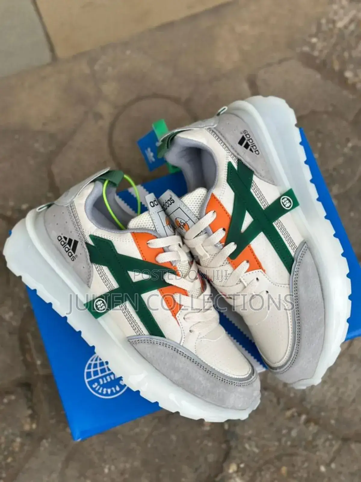 Adidas Trains A55 Green White and Orange