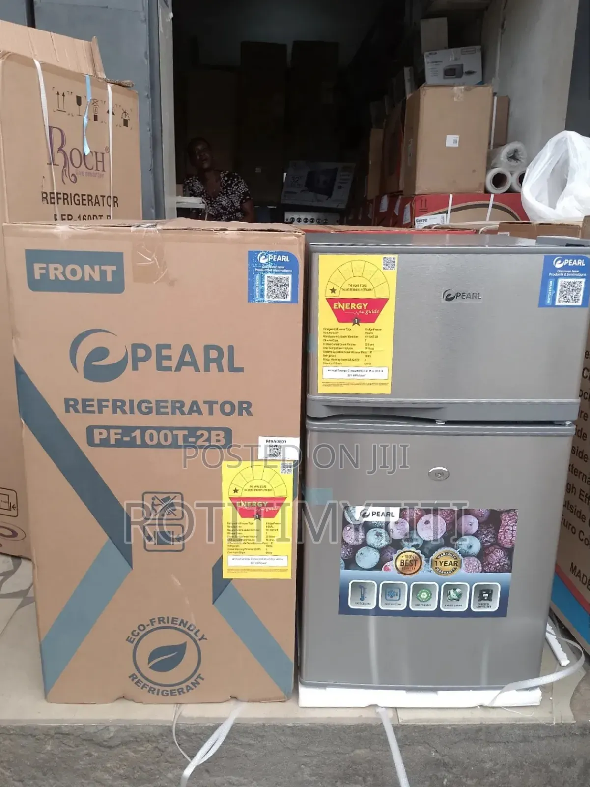 It's Energy Saving Pearl Refrigerator Top Freezer 80 Liters
