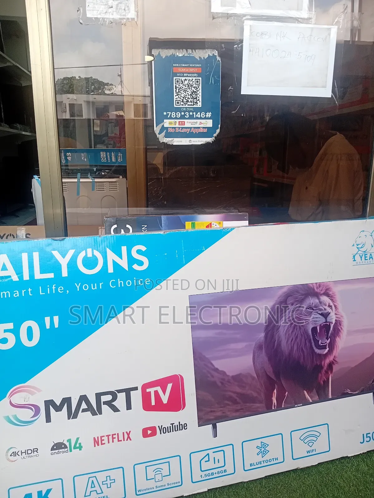 Ailyons 50inch Smart Flawless for Gaming,Movies and More