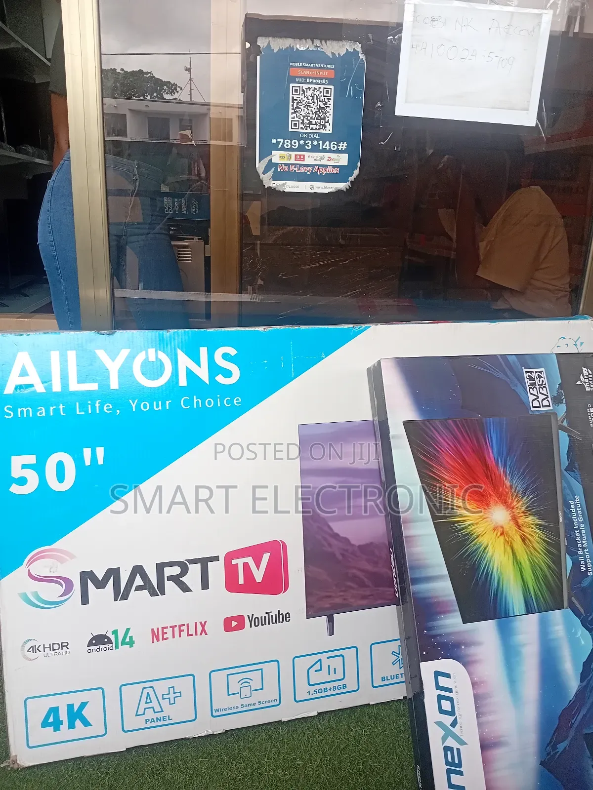 Ailyons 50inch Smart Tv 4k Resolution