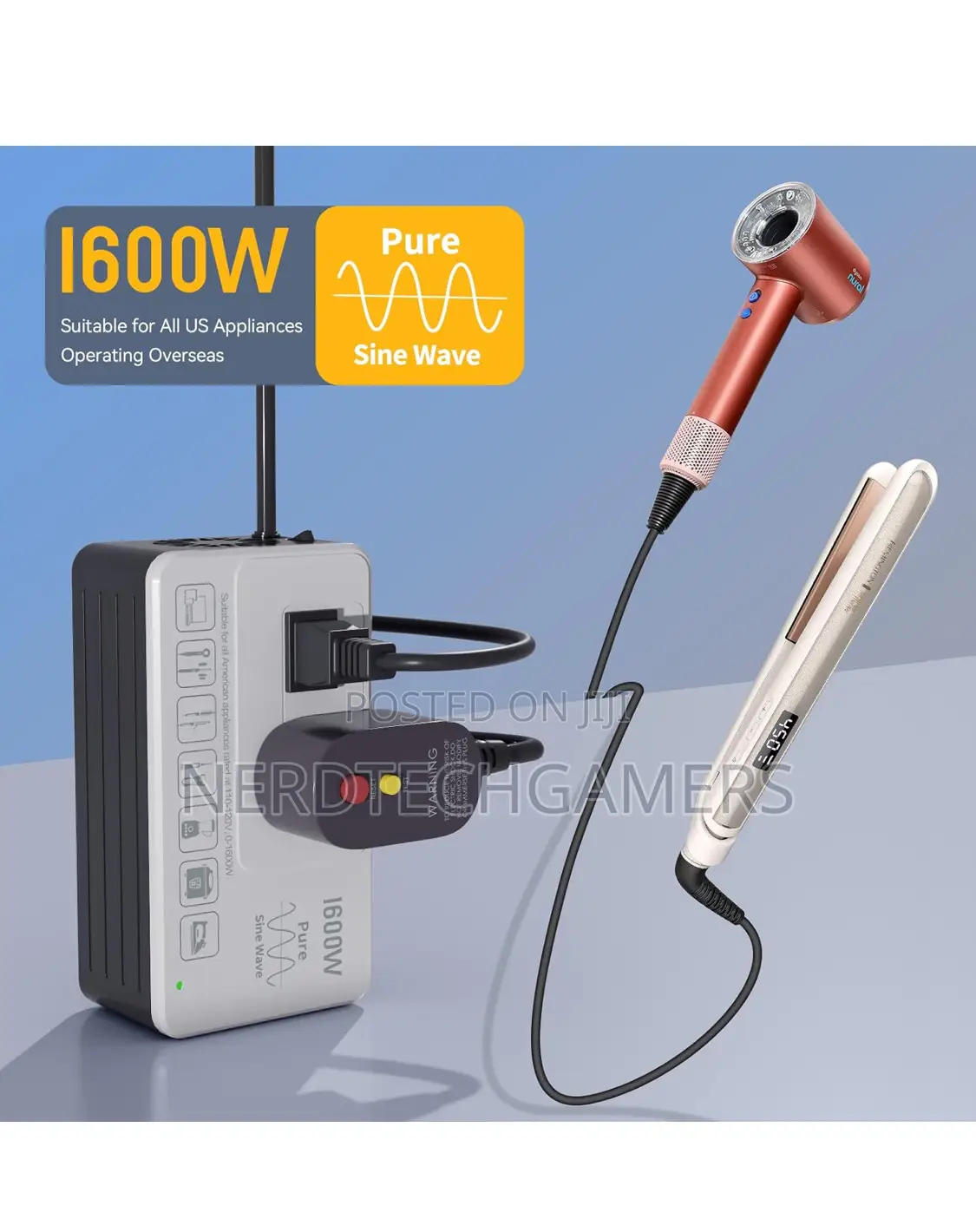 1600w Voltage Converter 220v to 110v –